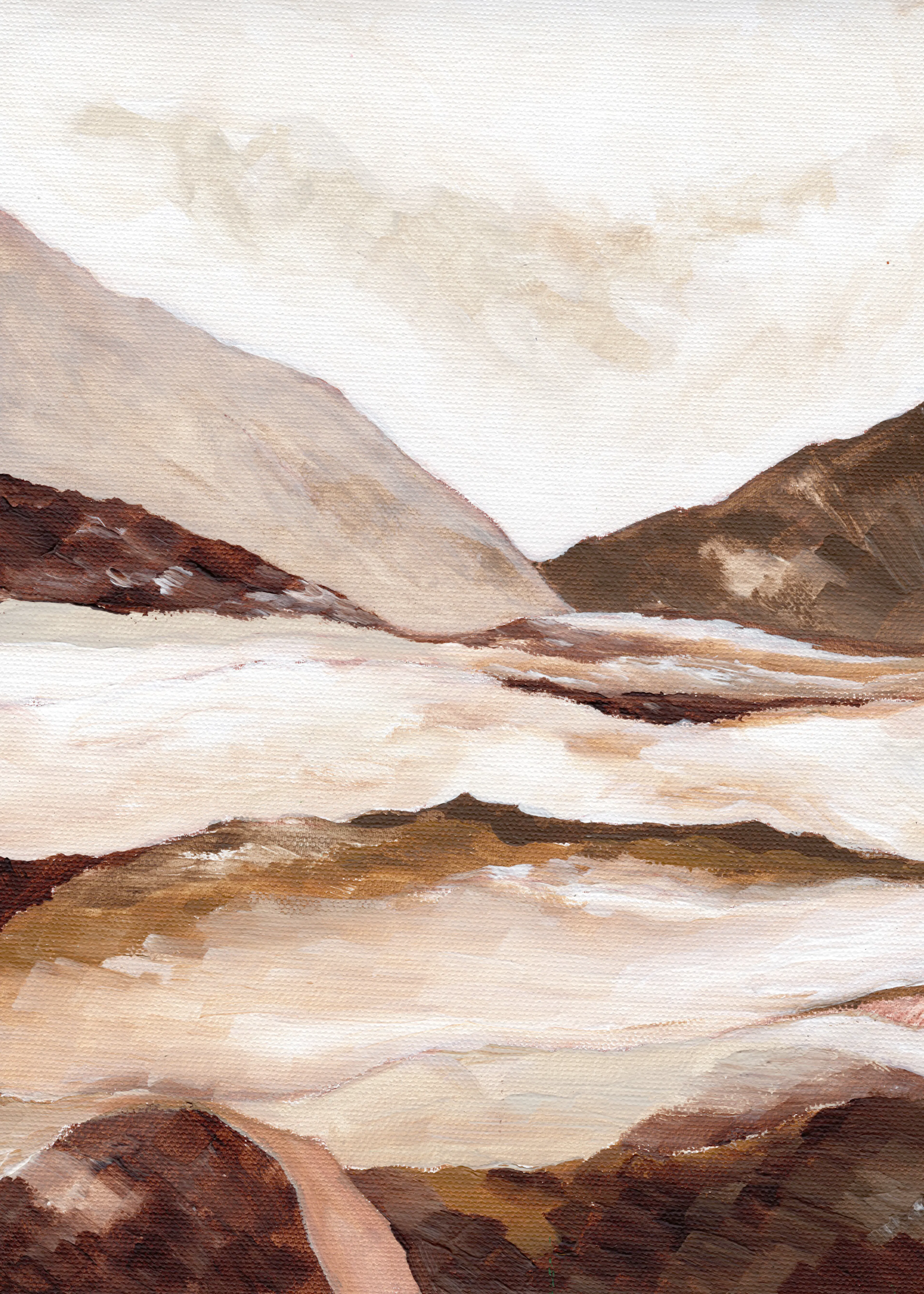 Paysage Serein Marron Poster 0