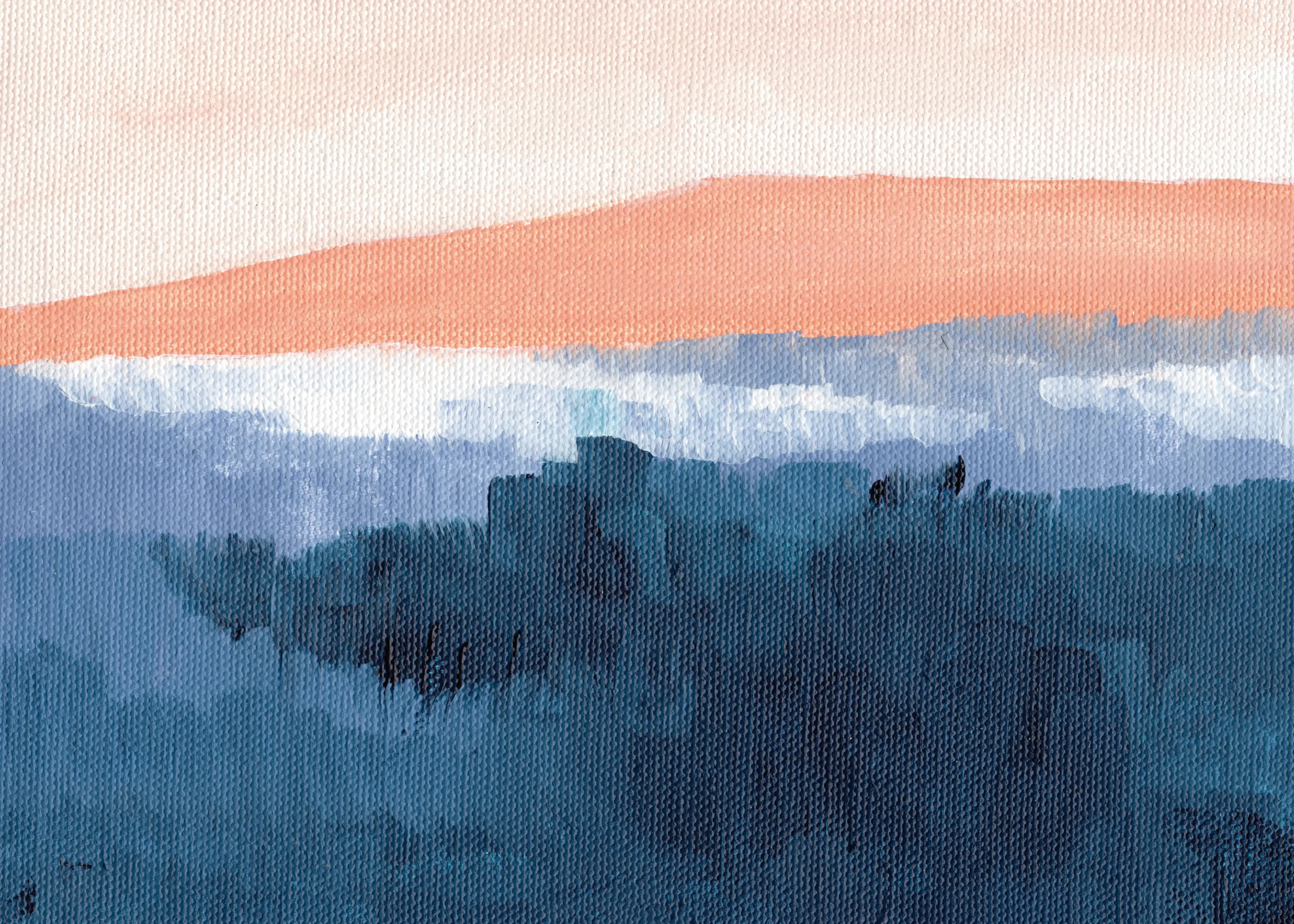 Horizon Bleu Calme et Serein Poster 0
