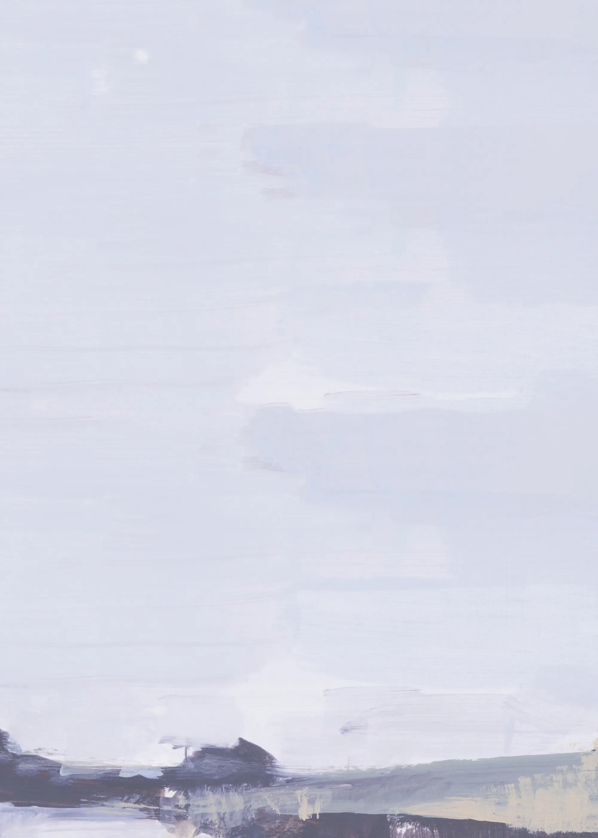 Peaceful Calm Blue Serene Landscape Poster 0