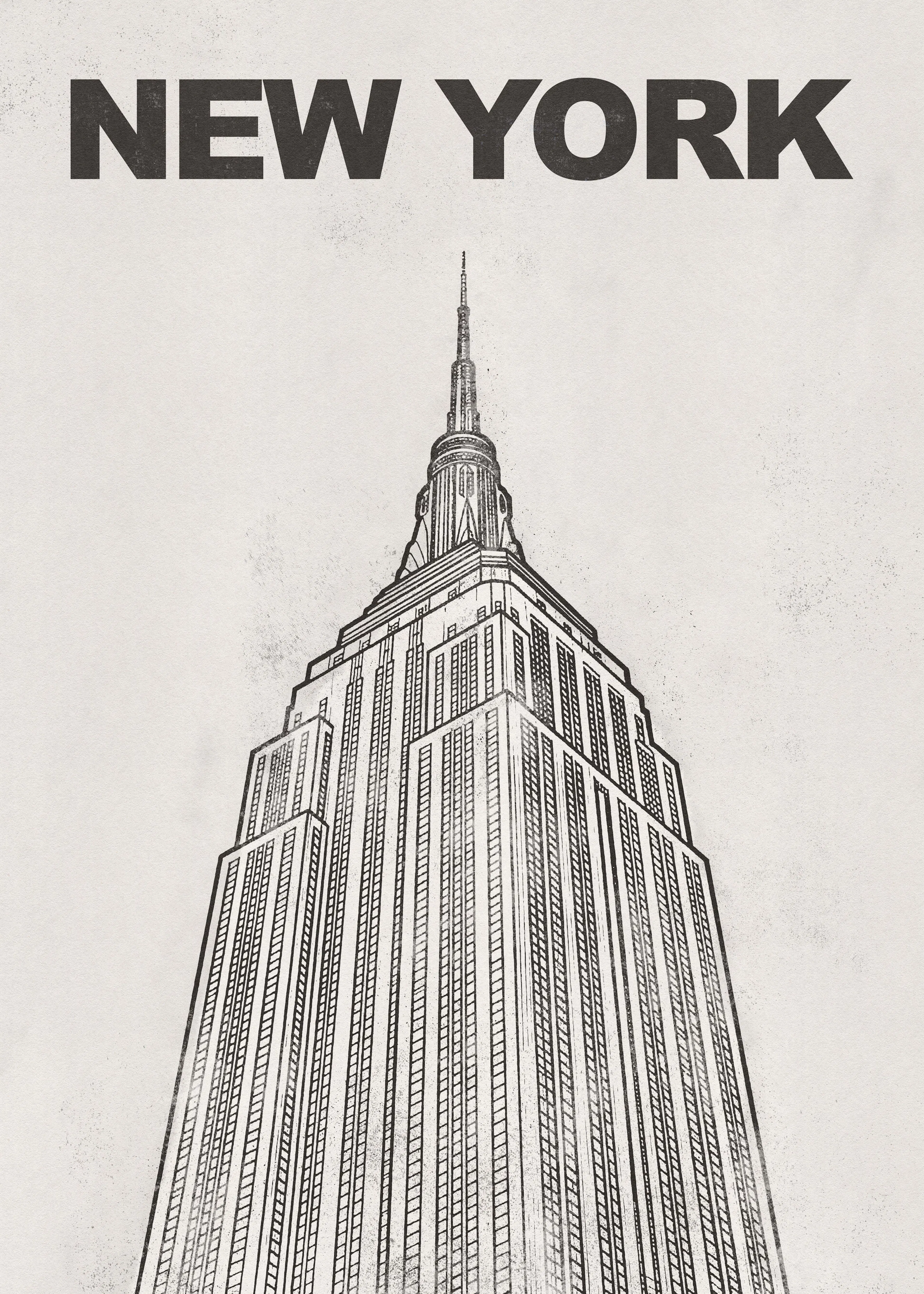 New York Skyline Noir Poster 0