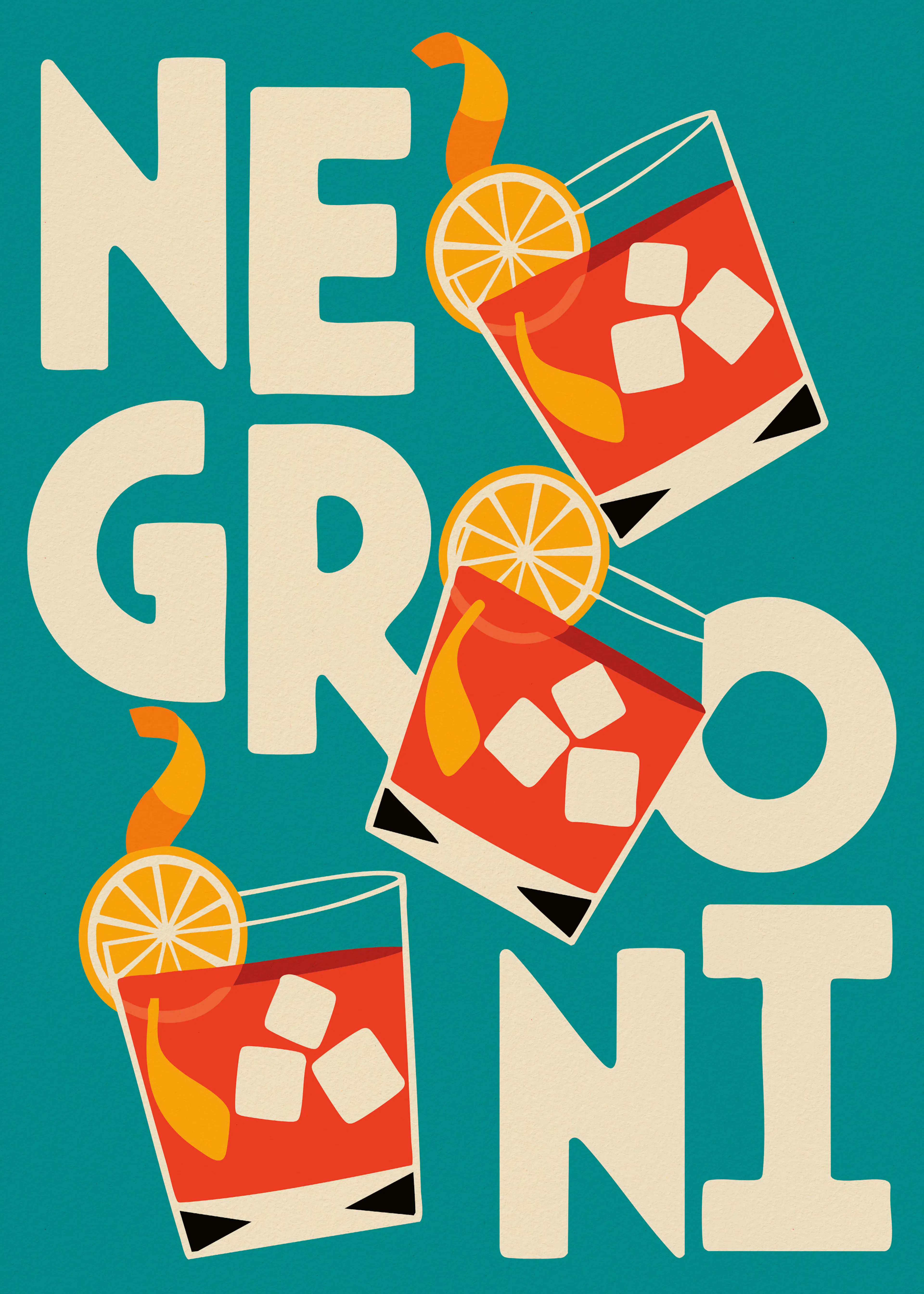 Red Negroni Vibes Poster 0