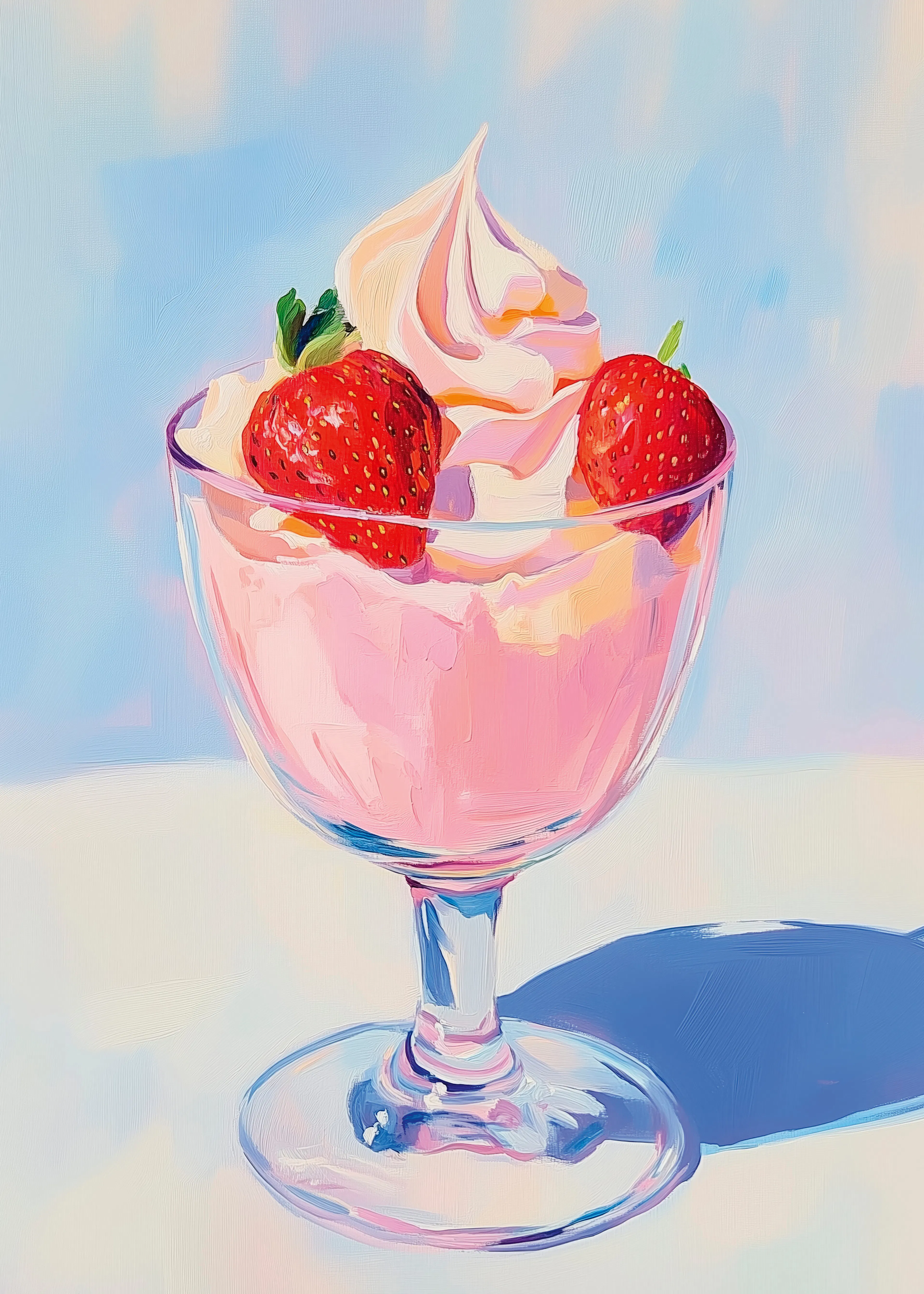 Pink Strawberry Delight Poster 0