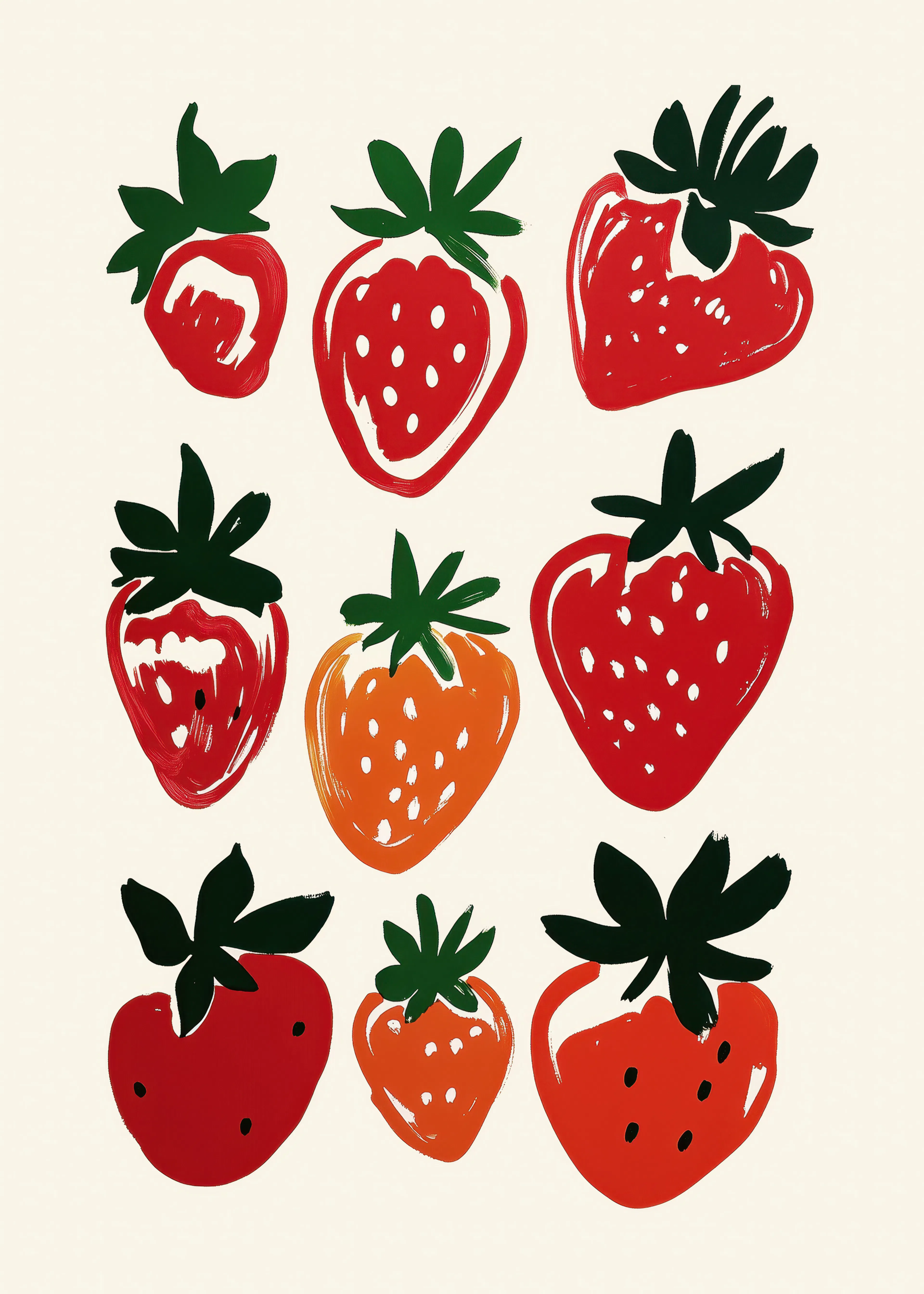 Dicha de Fresas Póster 0