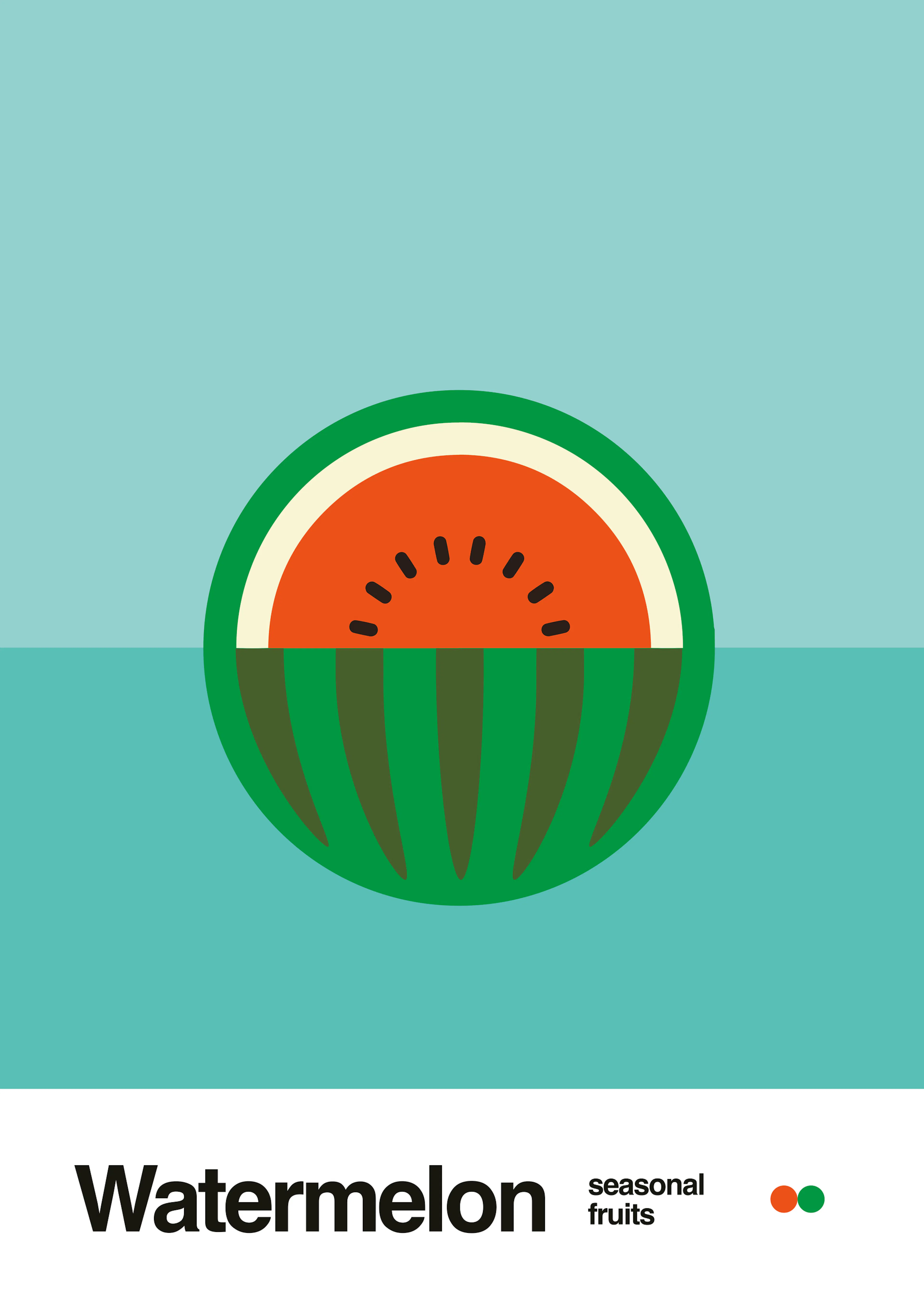 Watermelon Slice Poster 0