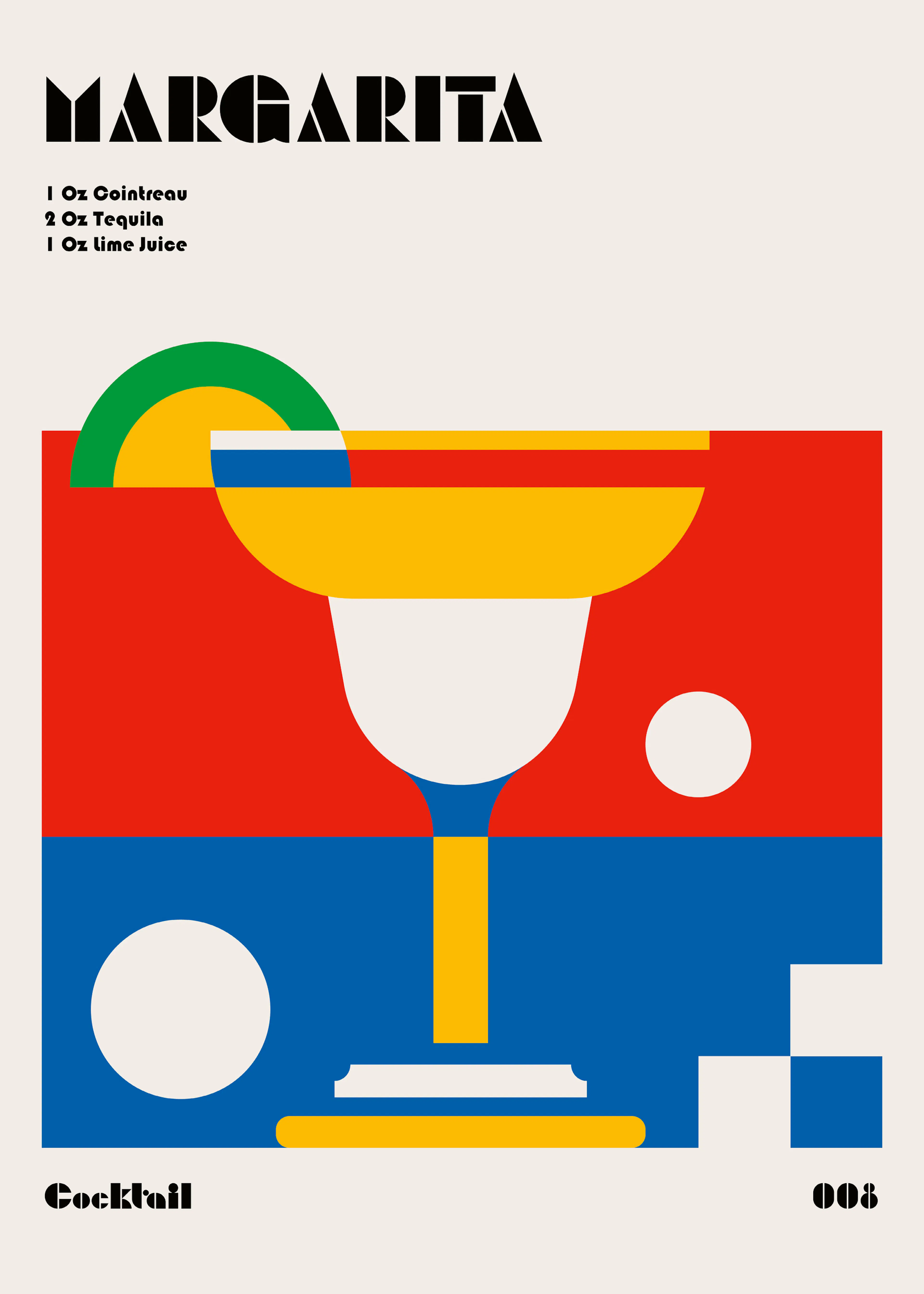 Red Margarita Cocktail Poster 0