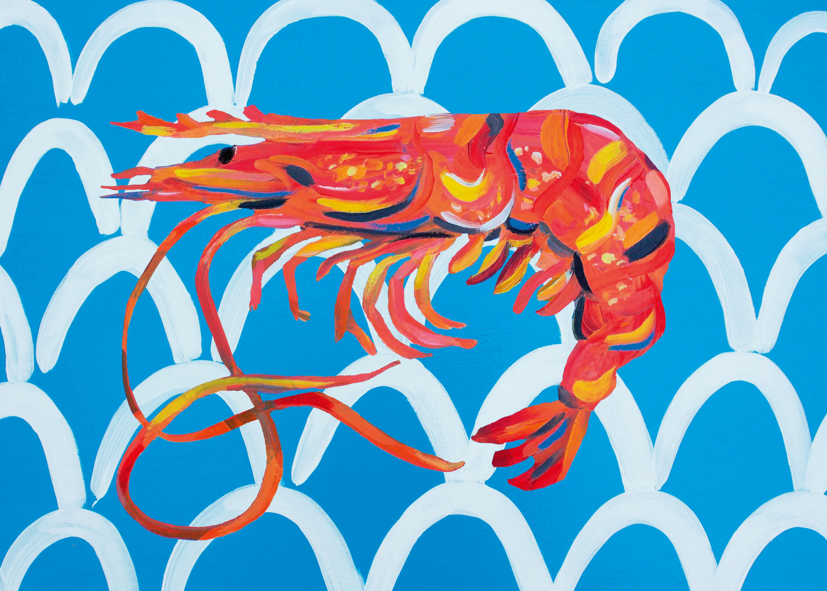 Vibrant Shrimp Poster 0