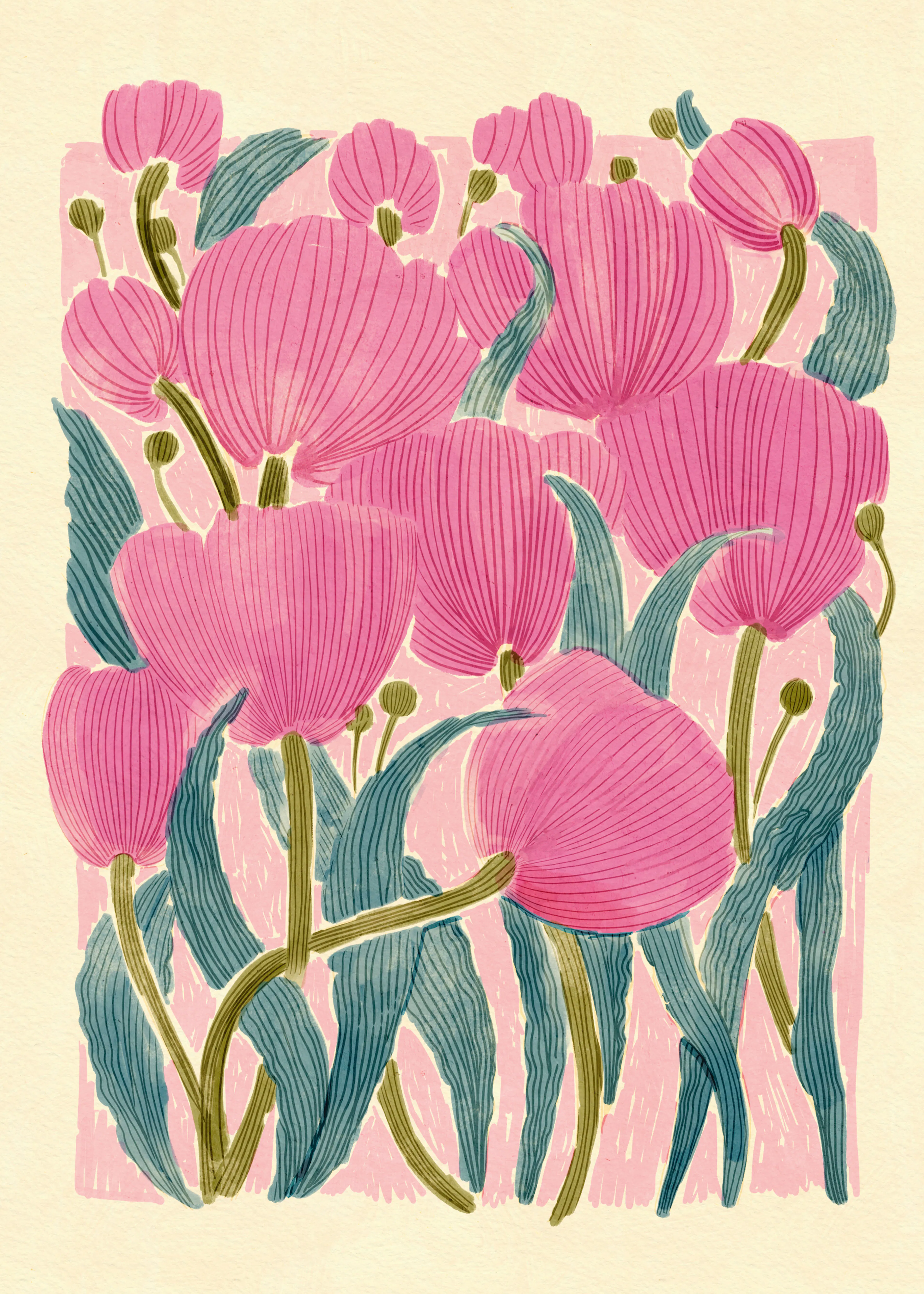 Blush Blooms Poster 0