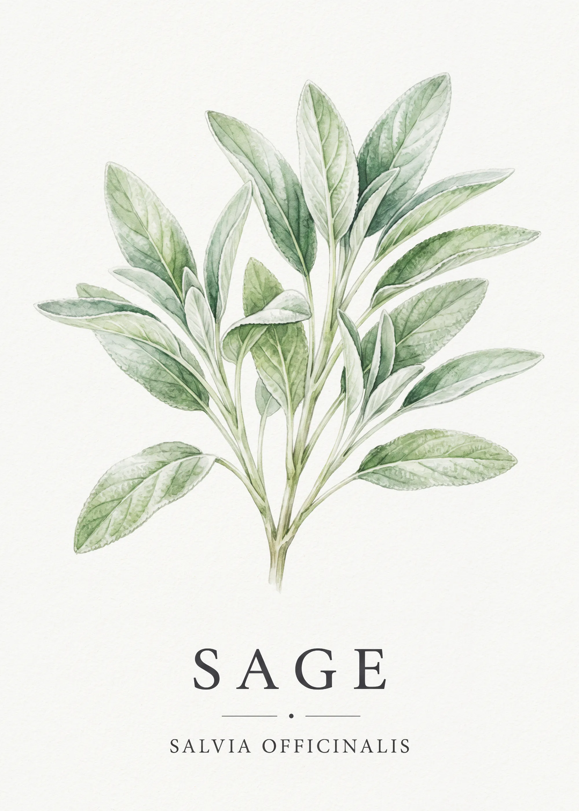 Feuilles de Sauge Poster 0