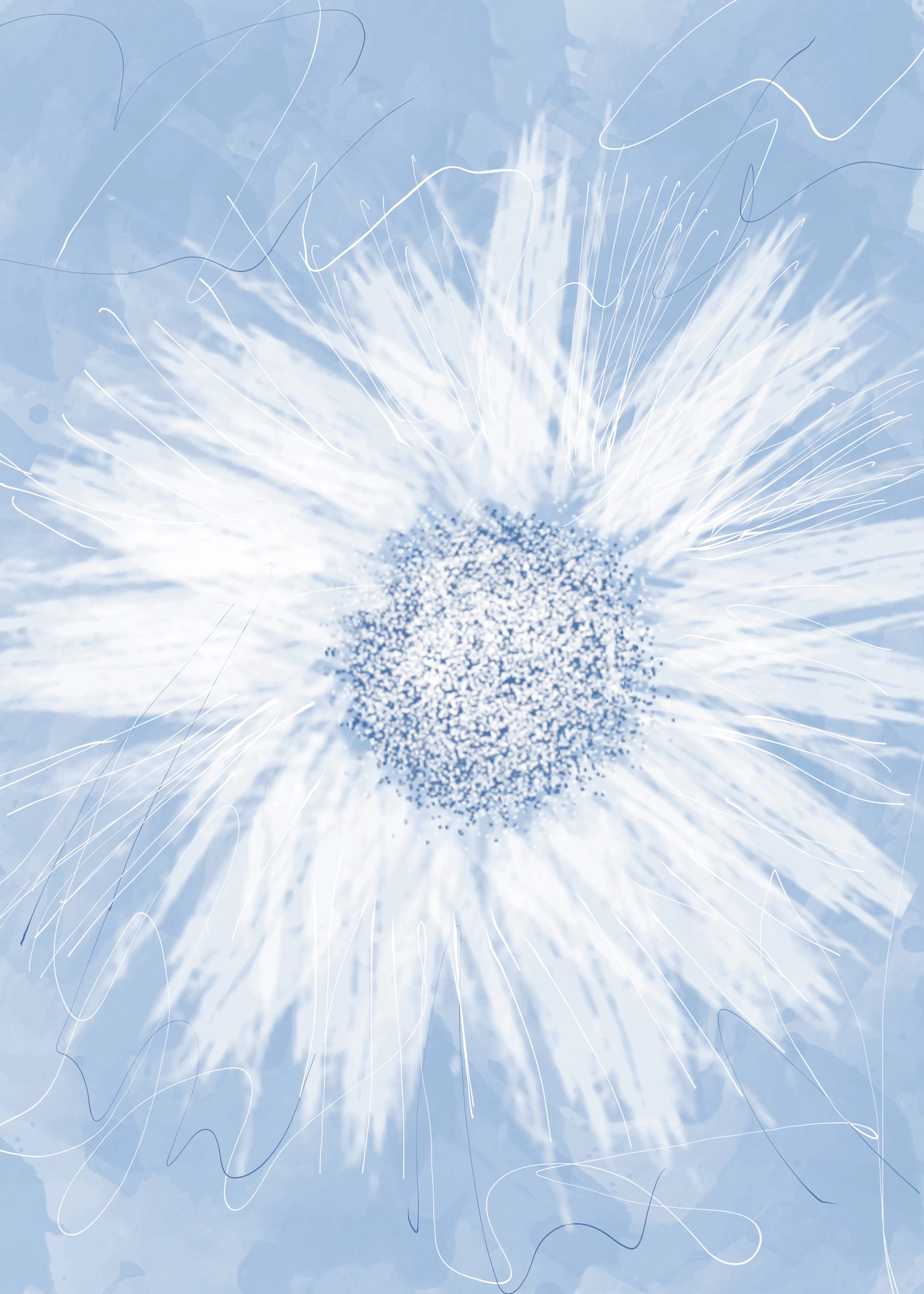 Blue Daisy Poster 0