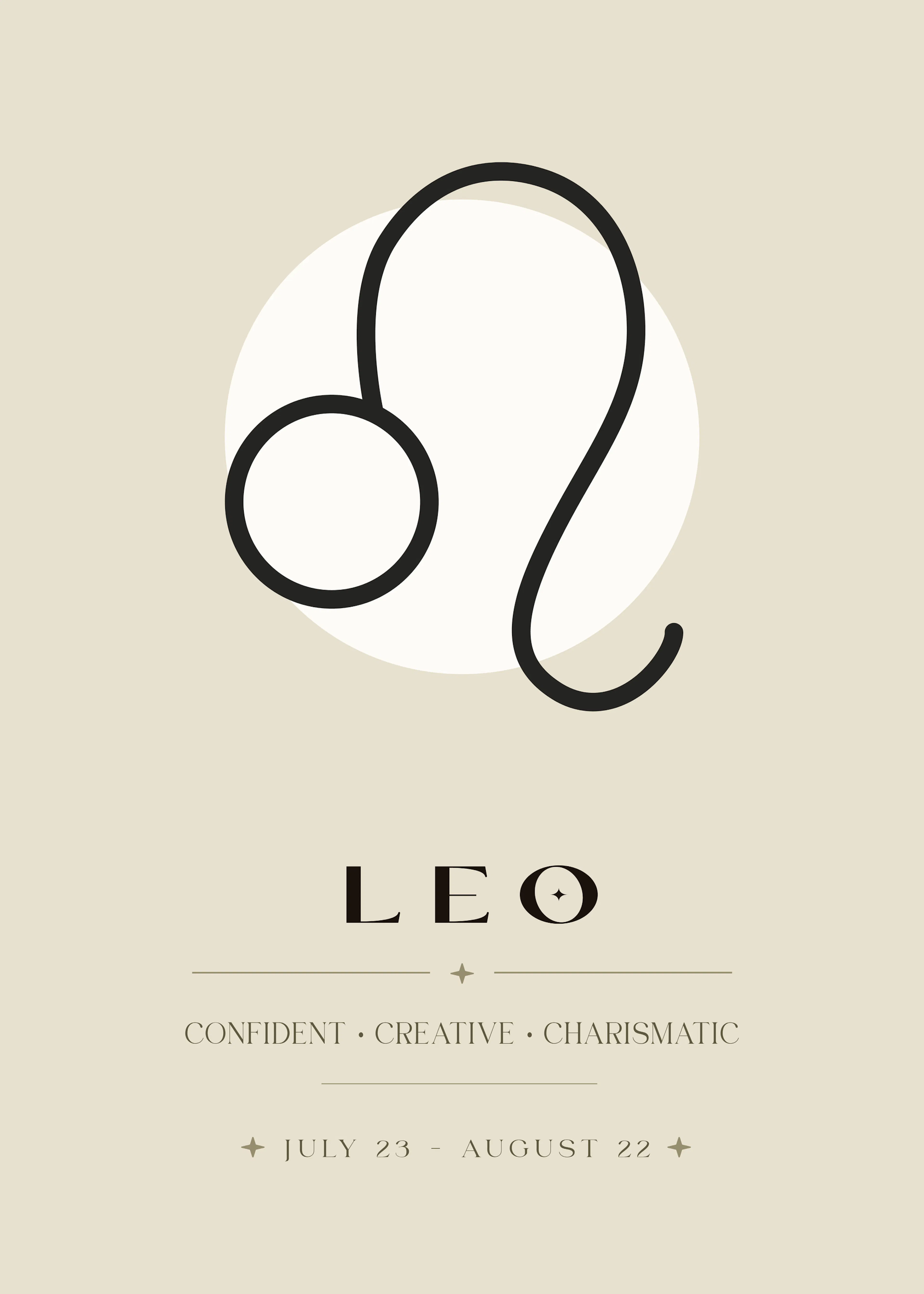 Leo Sterrenbeeld Poster 0