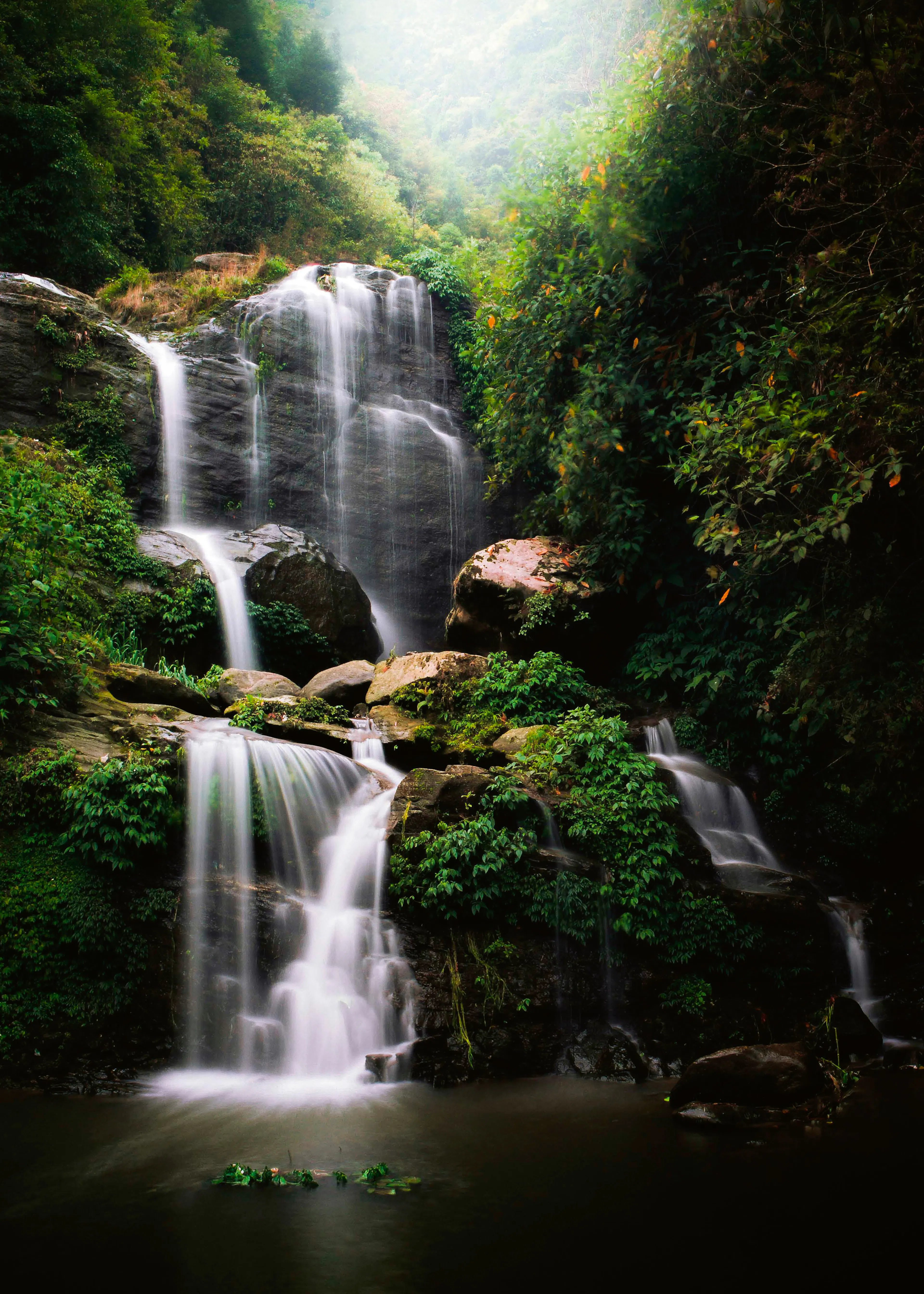 Serene Waterfall Poster 0