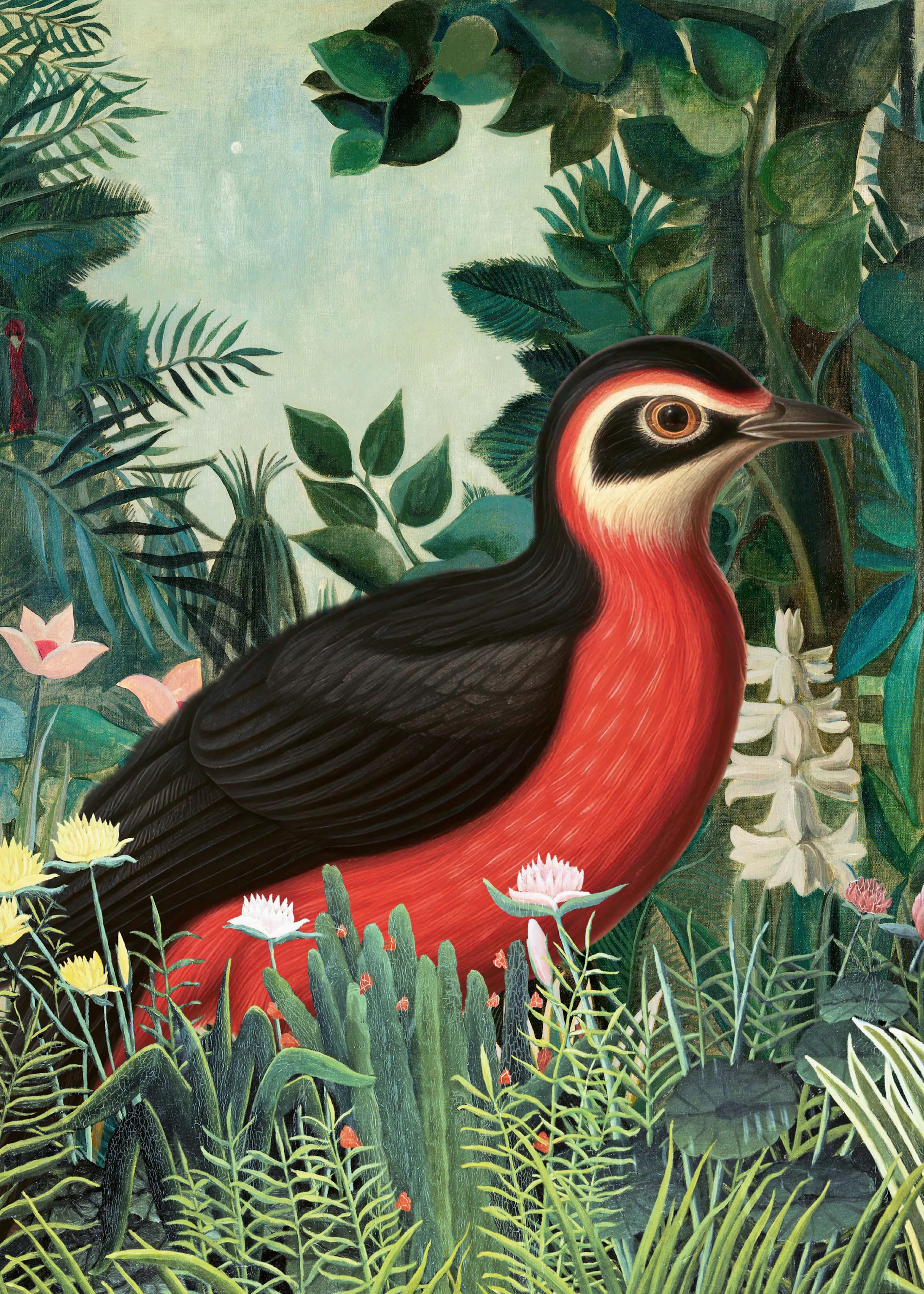 Green Tropical Bird Poster 0