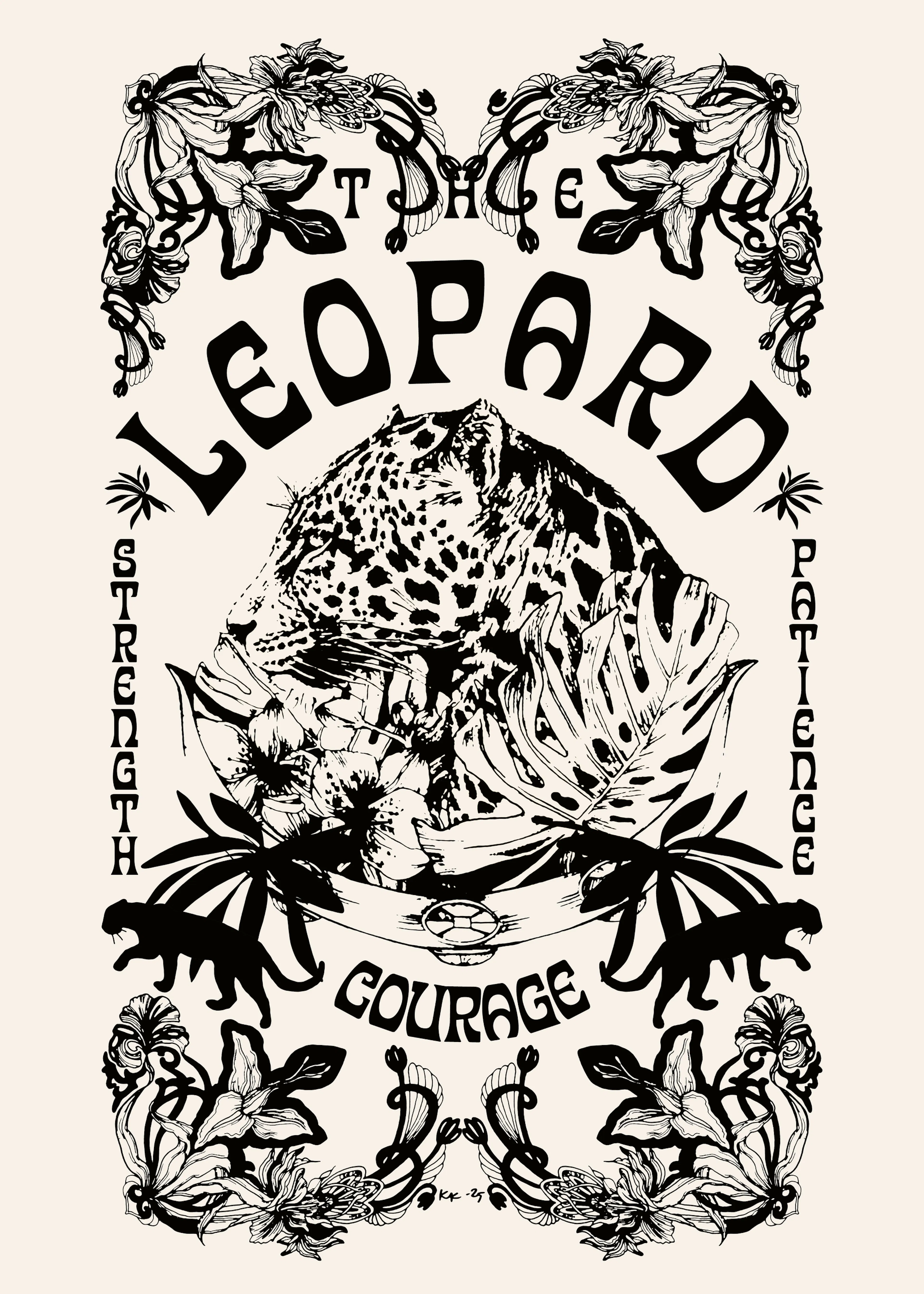 Leopard Courage Poster 0