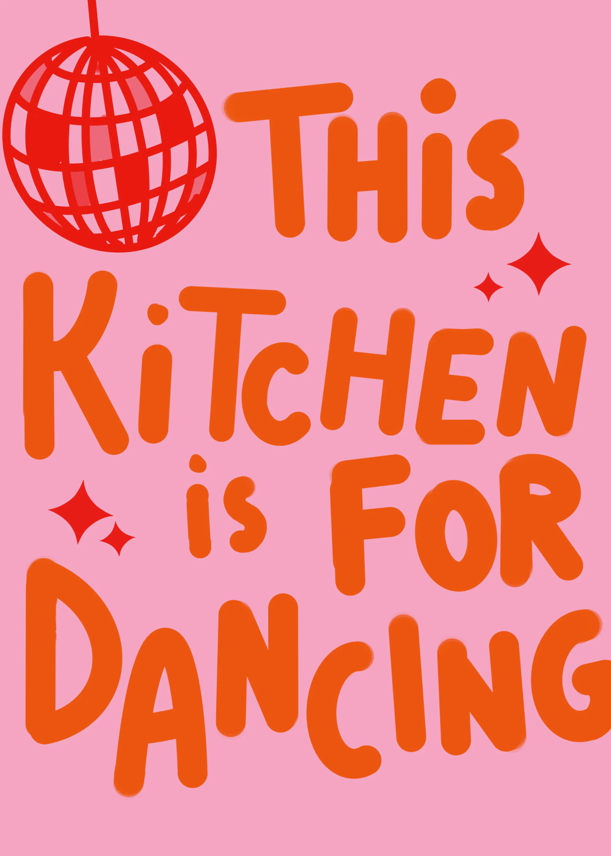 Pink Küche Tanz Poster 0
