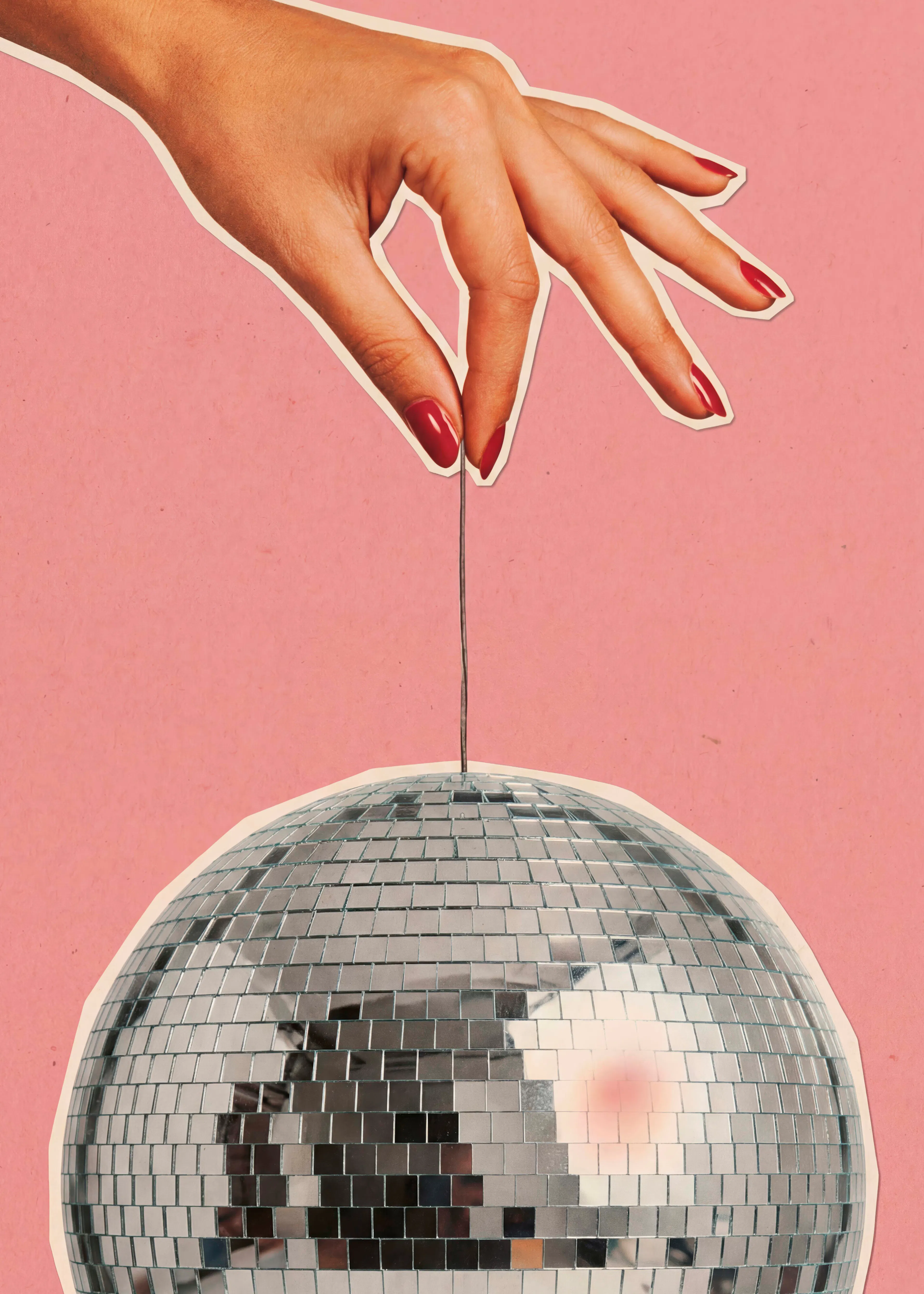 Disco Vibes Rose Poster 0