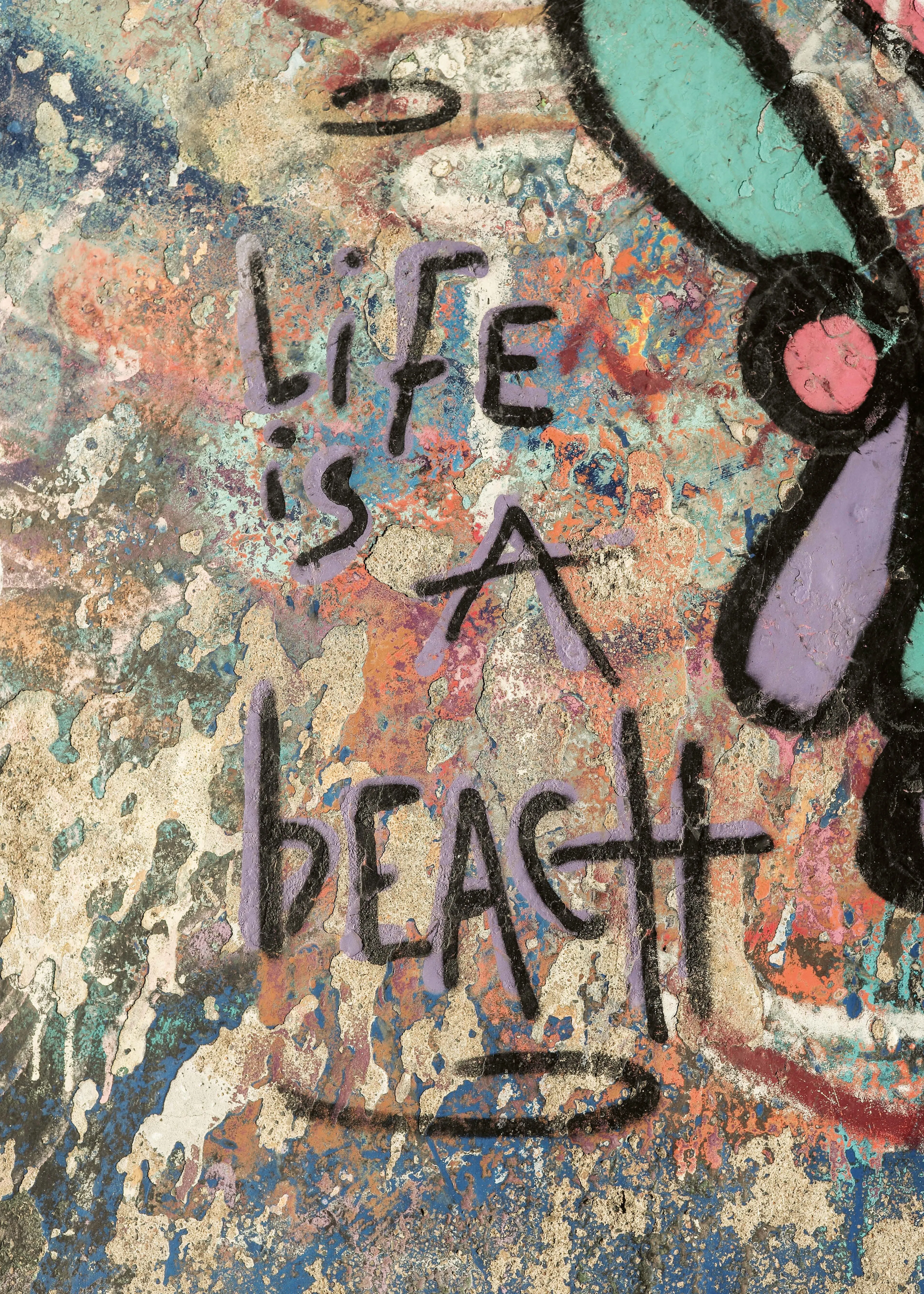 Pink Life Is A Beach Poster 0