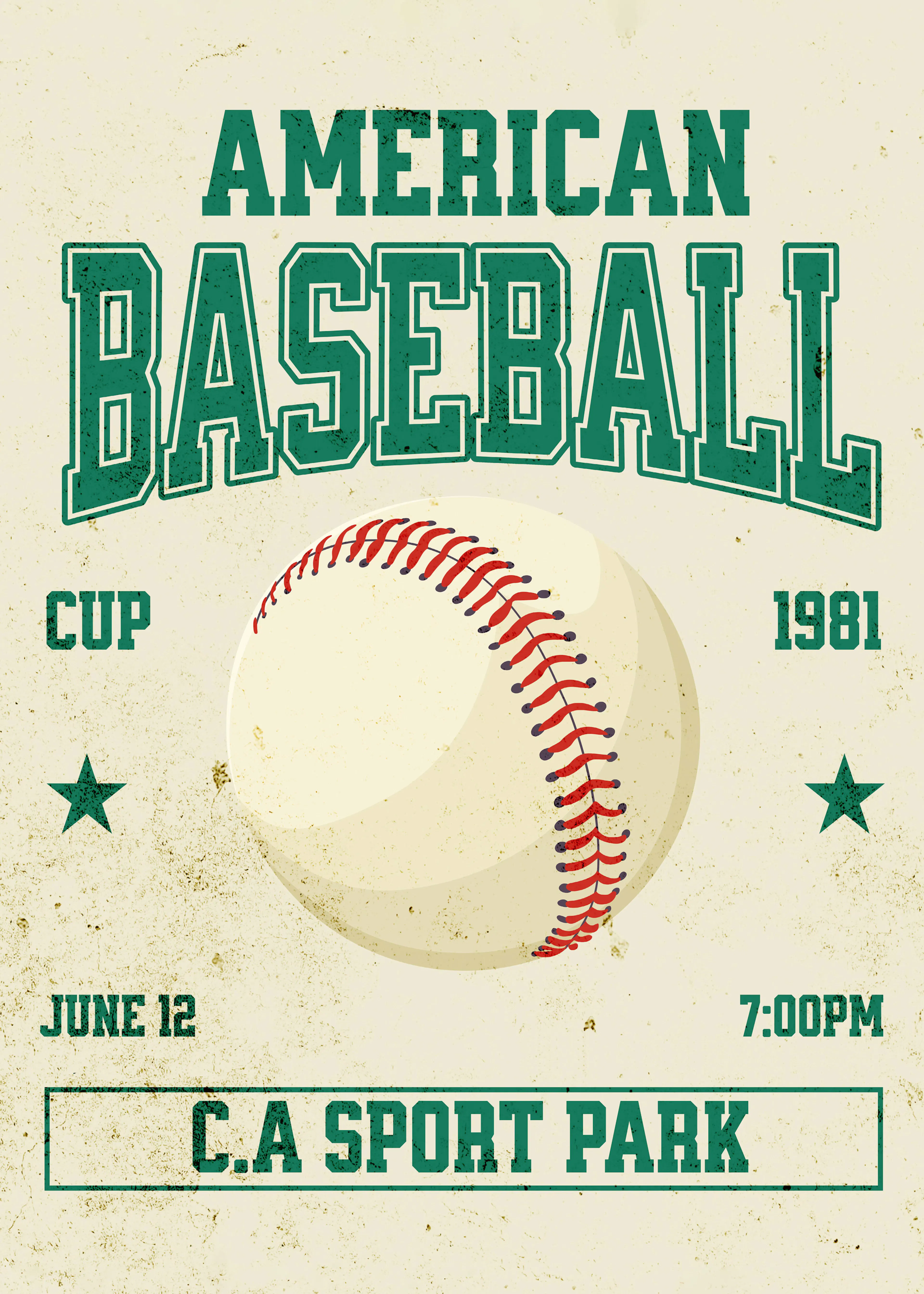 American Baseball Poster 0