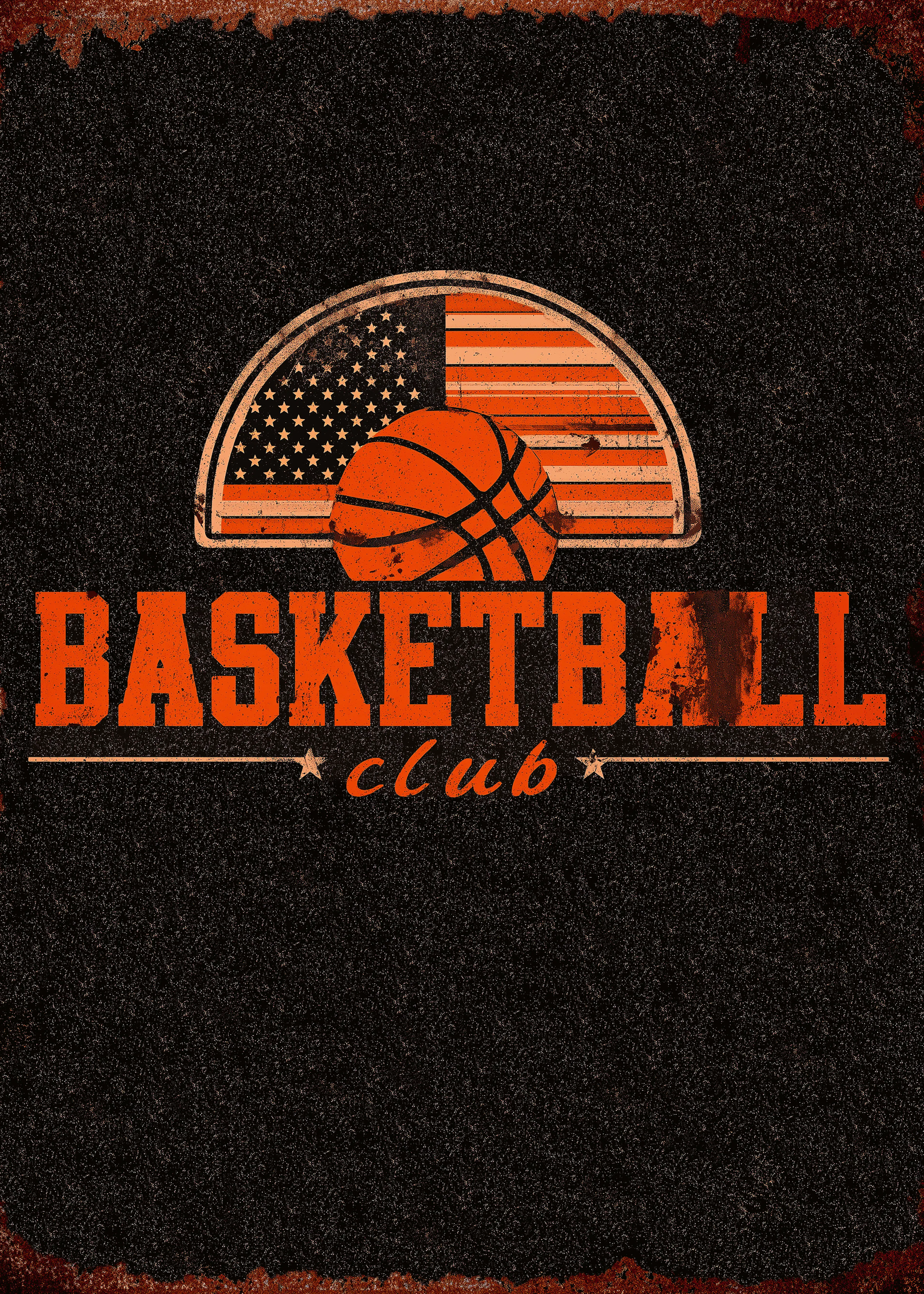 Orange Basketball Club Poster 0