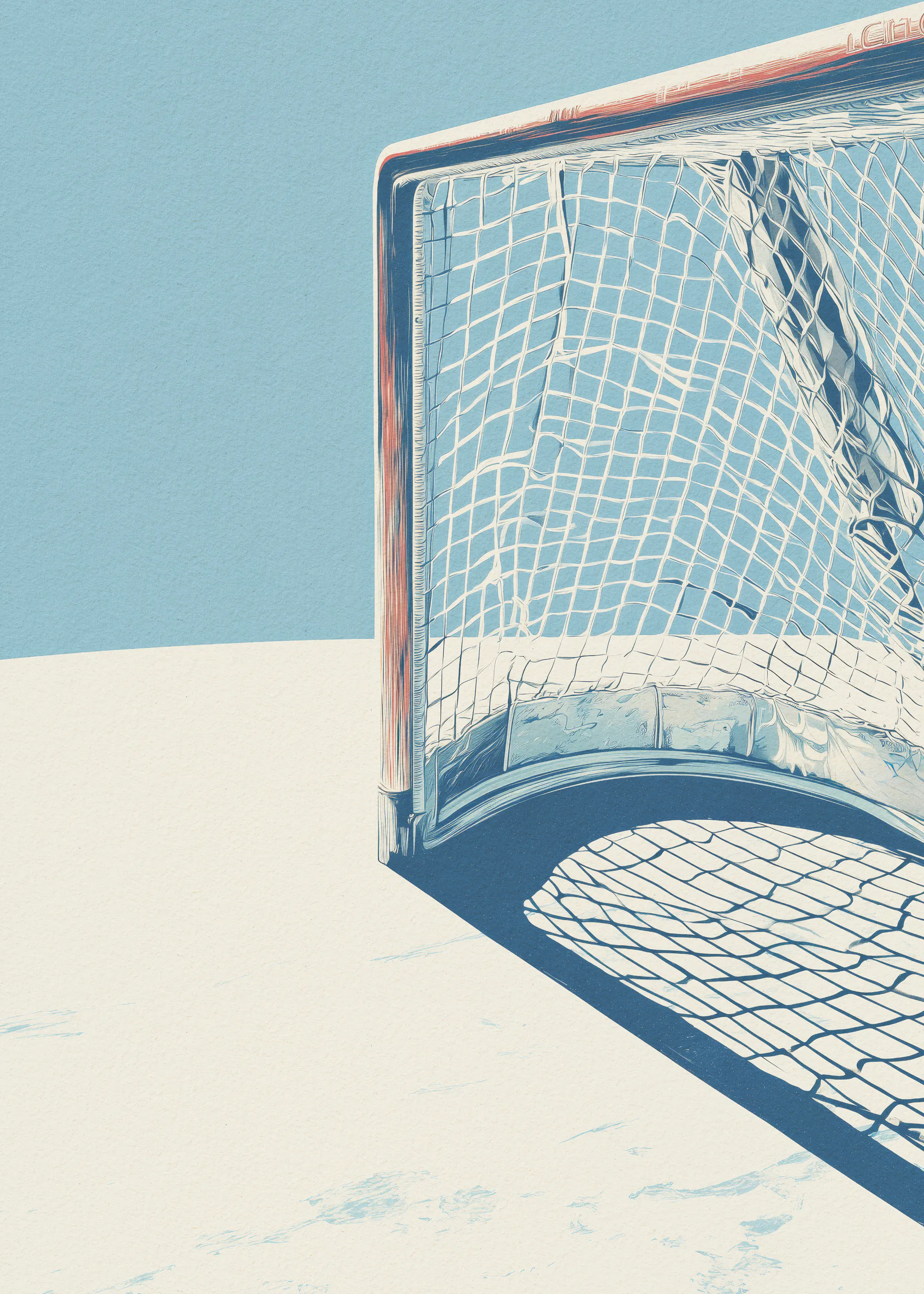 Kaputtes Hockeynetz Poster 0