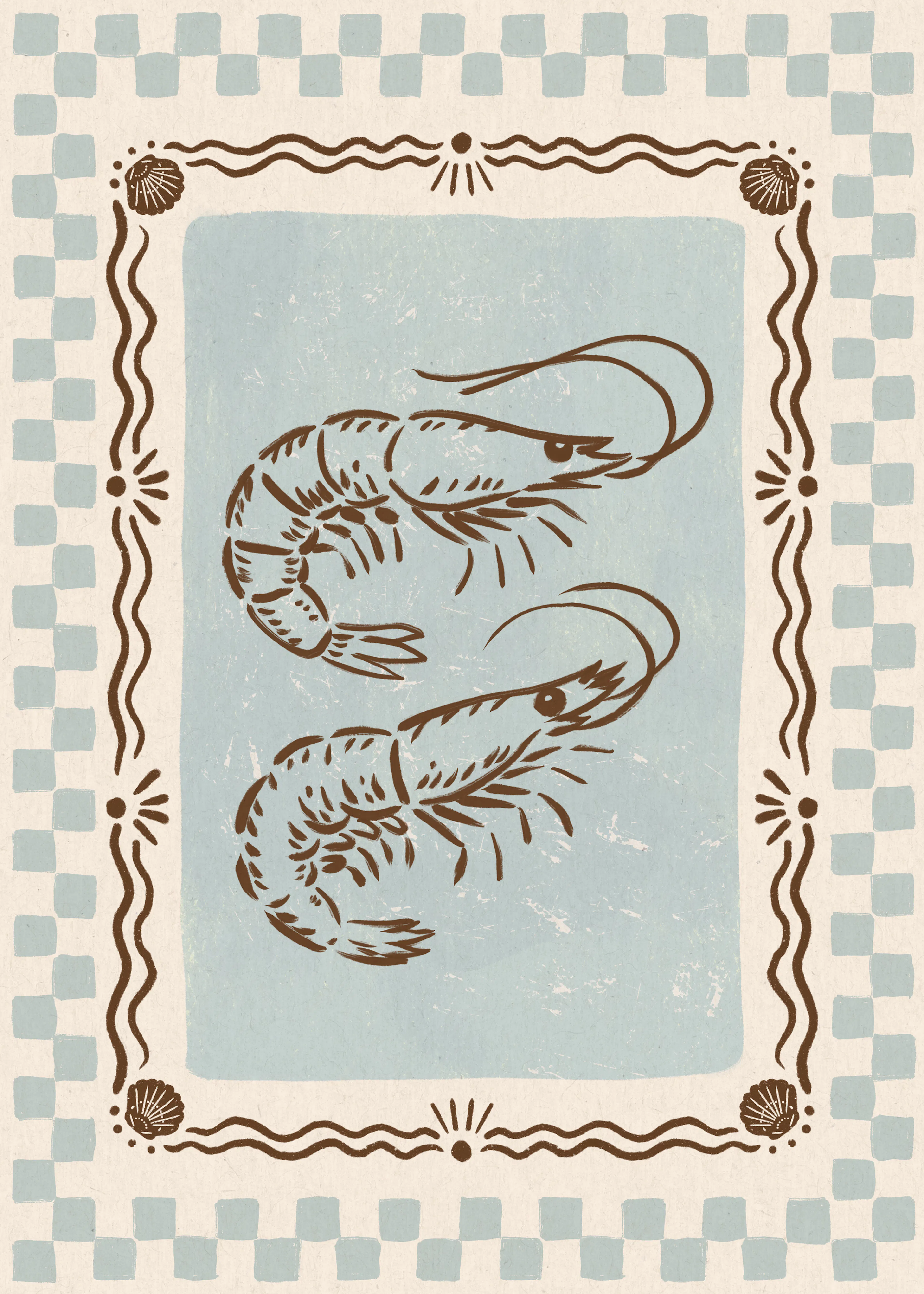Vintage Shrimp Poster 0