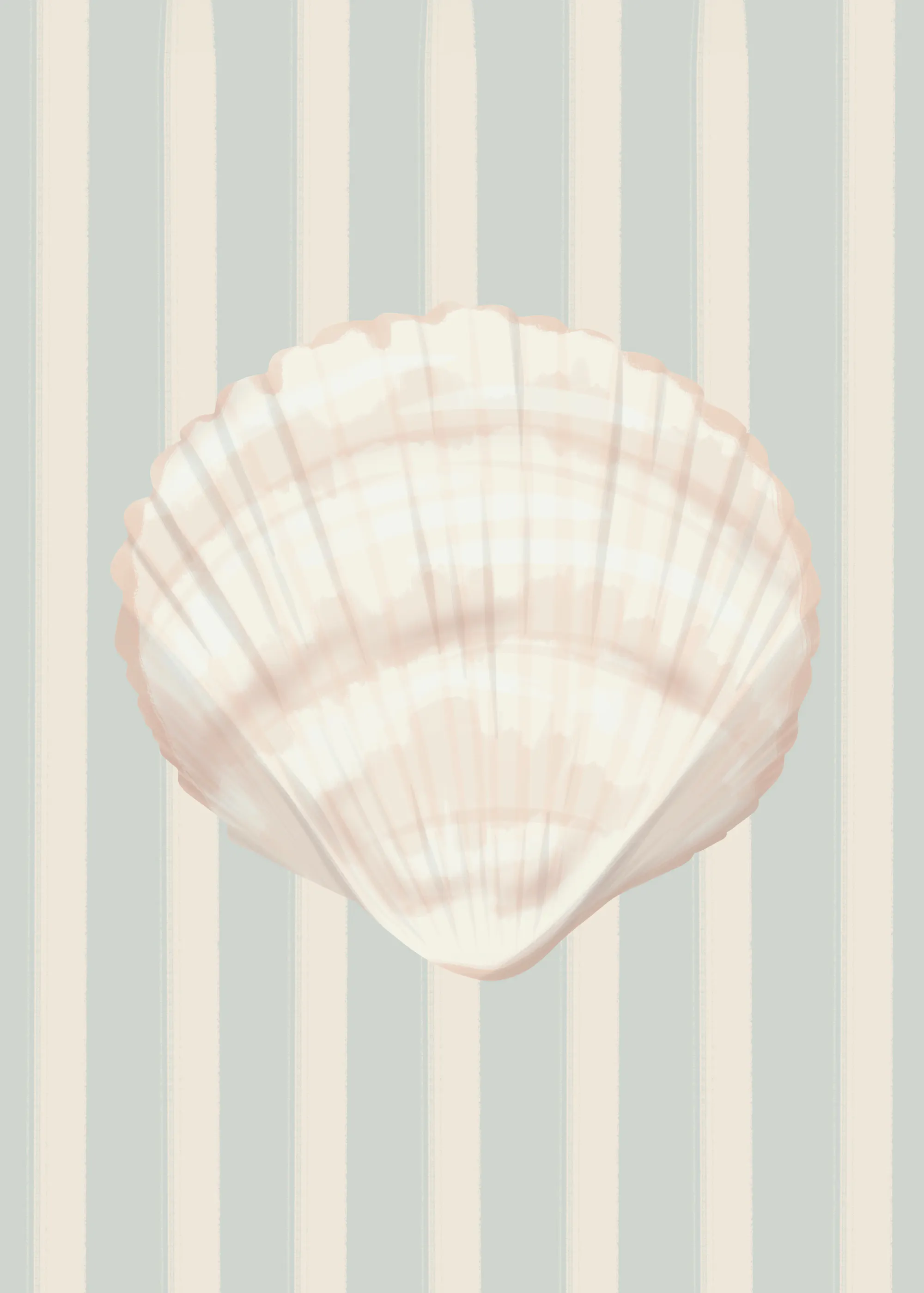 Beige Sérénité Bord de Mer Poster 0