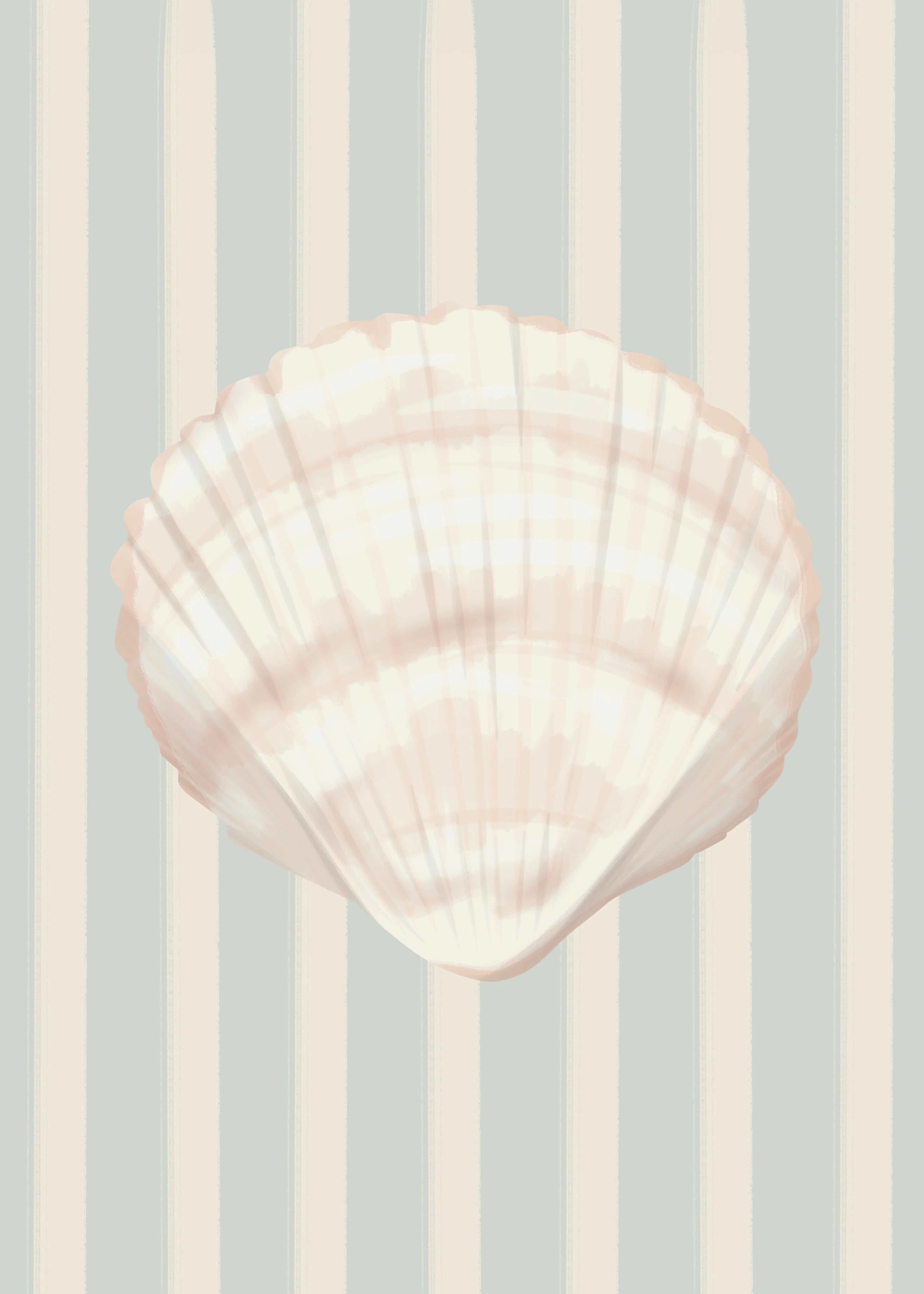Beige Seaside Serenity Poster 0