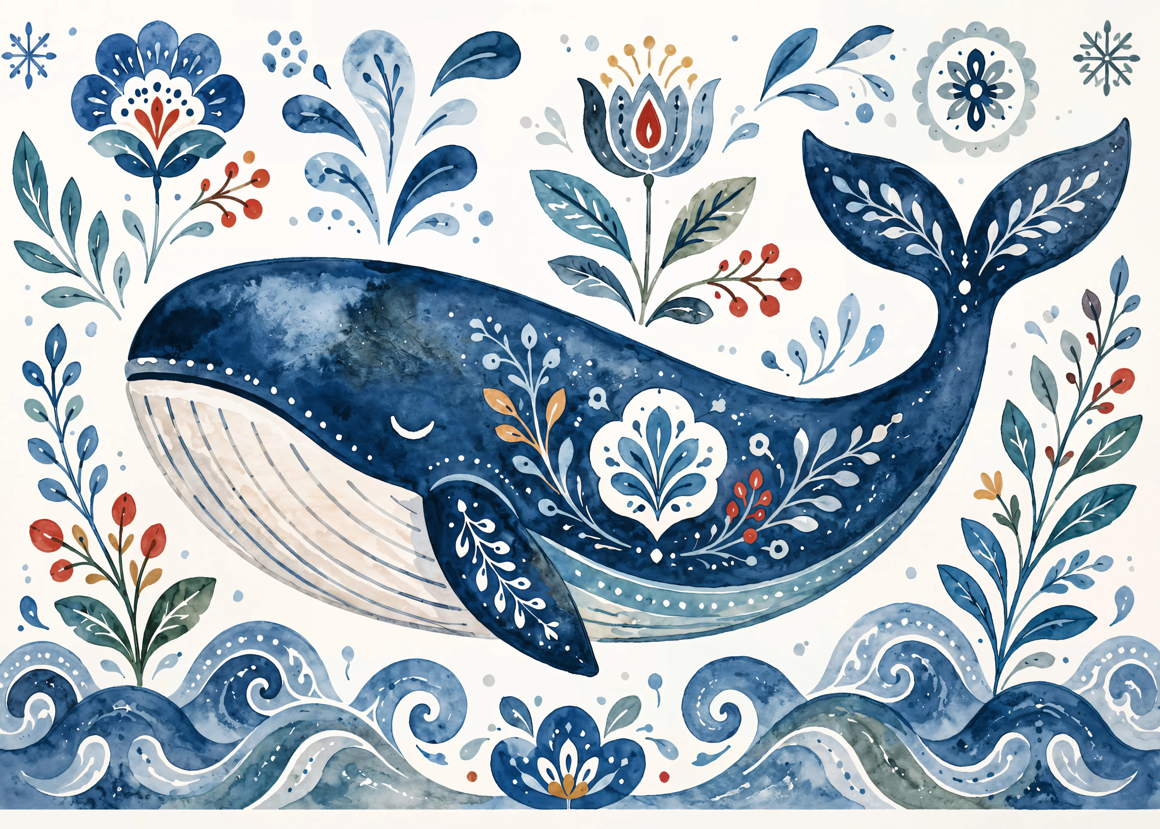 Baleine Floraison Poster 0