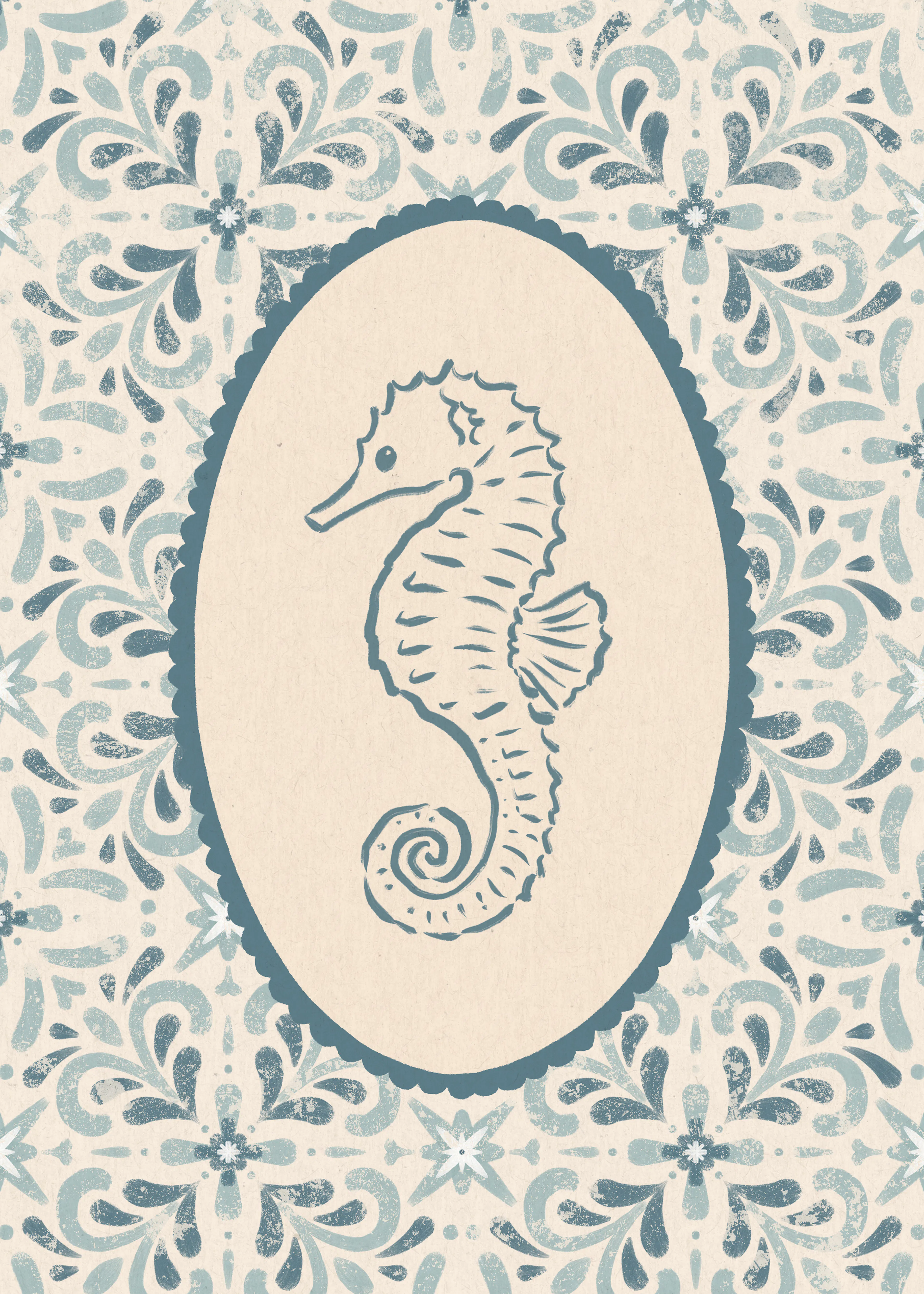 Hippocampe Vintage Poster 0