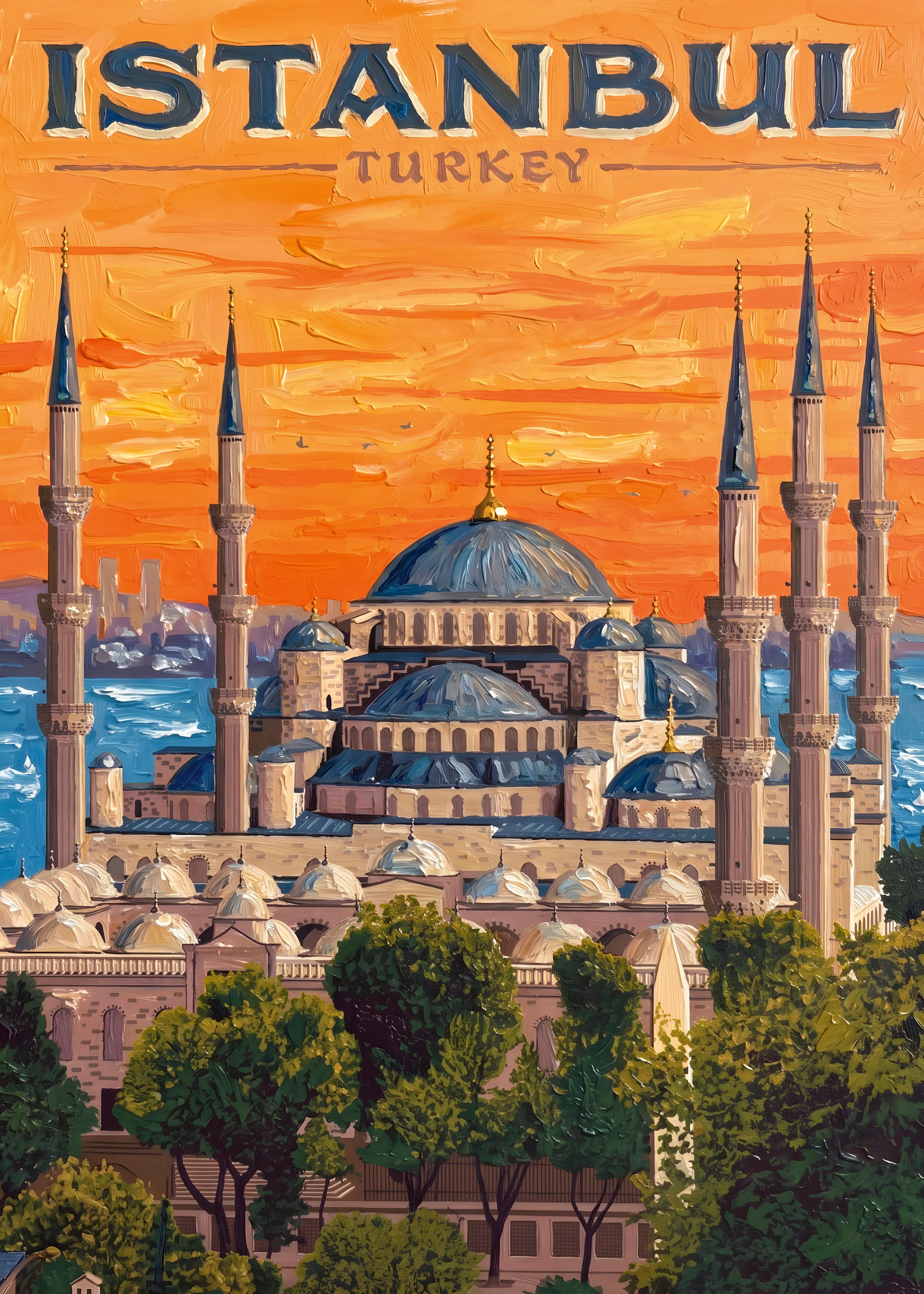 Istanbul Skyline Poster 0