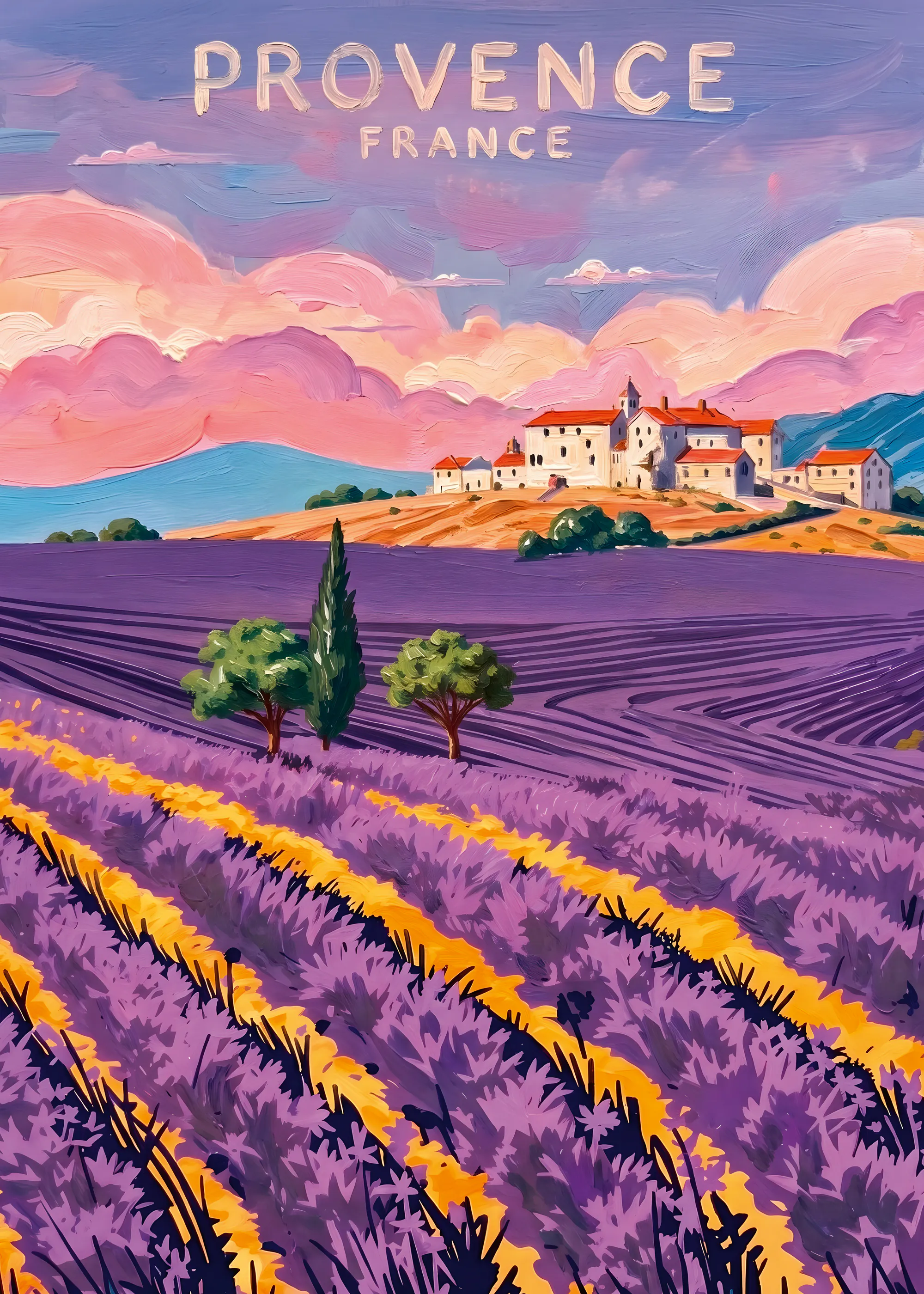 Champs de Lavande Poster 0