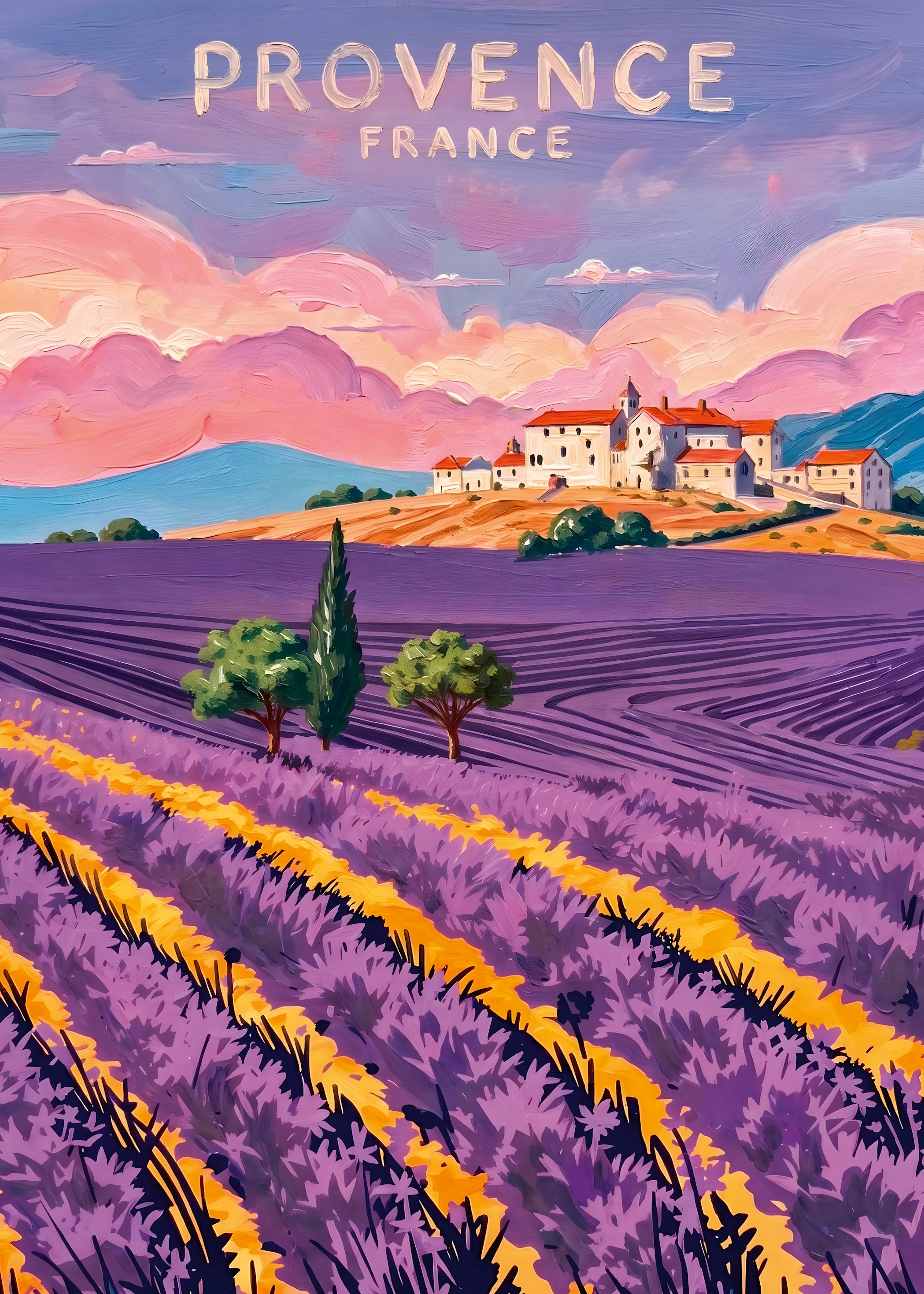 Champs de Lavande Poster 0