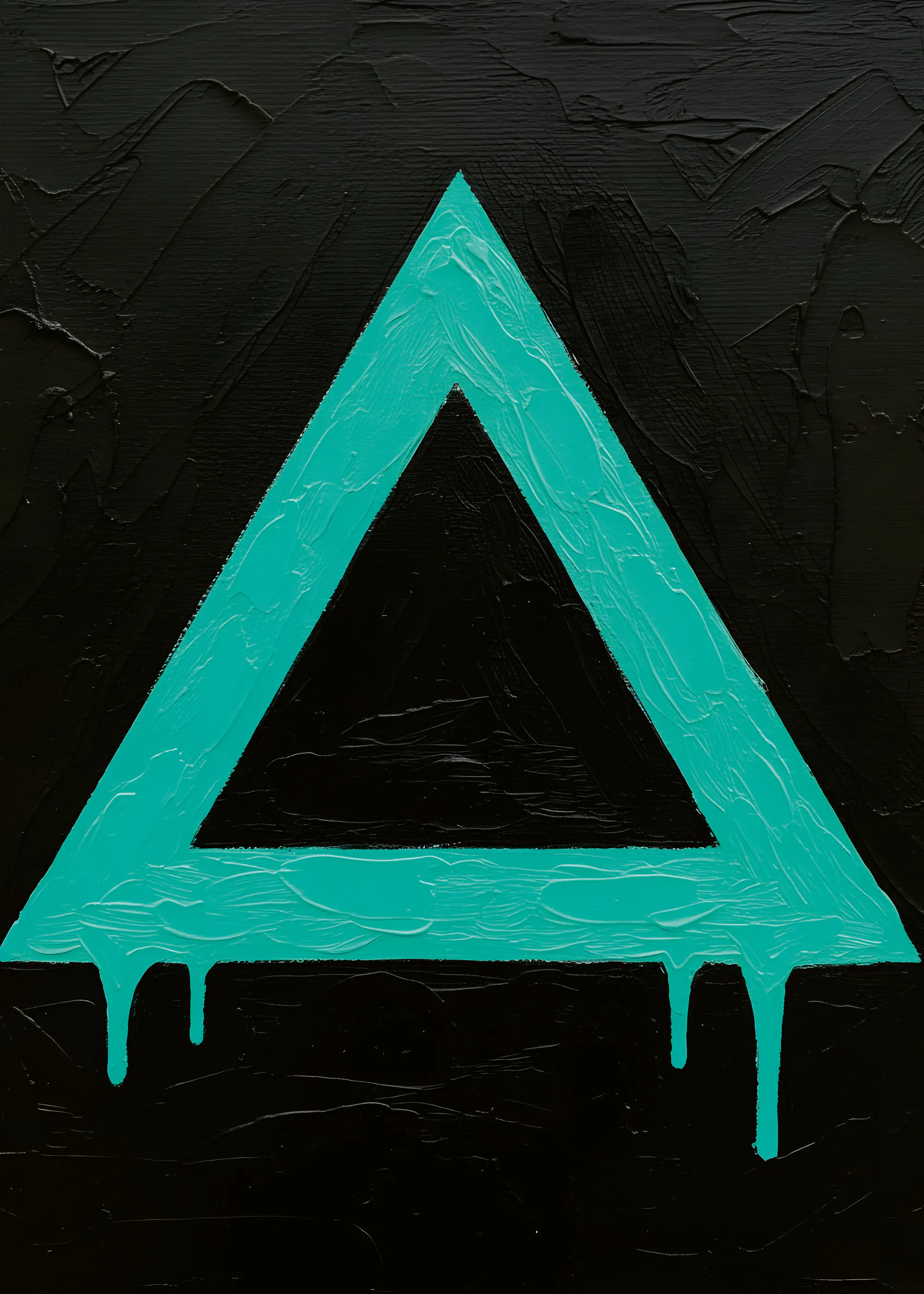 Aqua Driehoek Poster 0