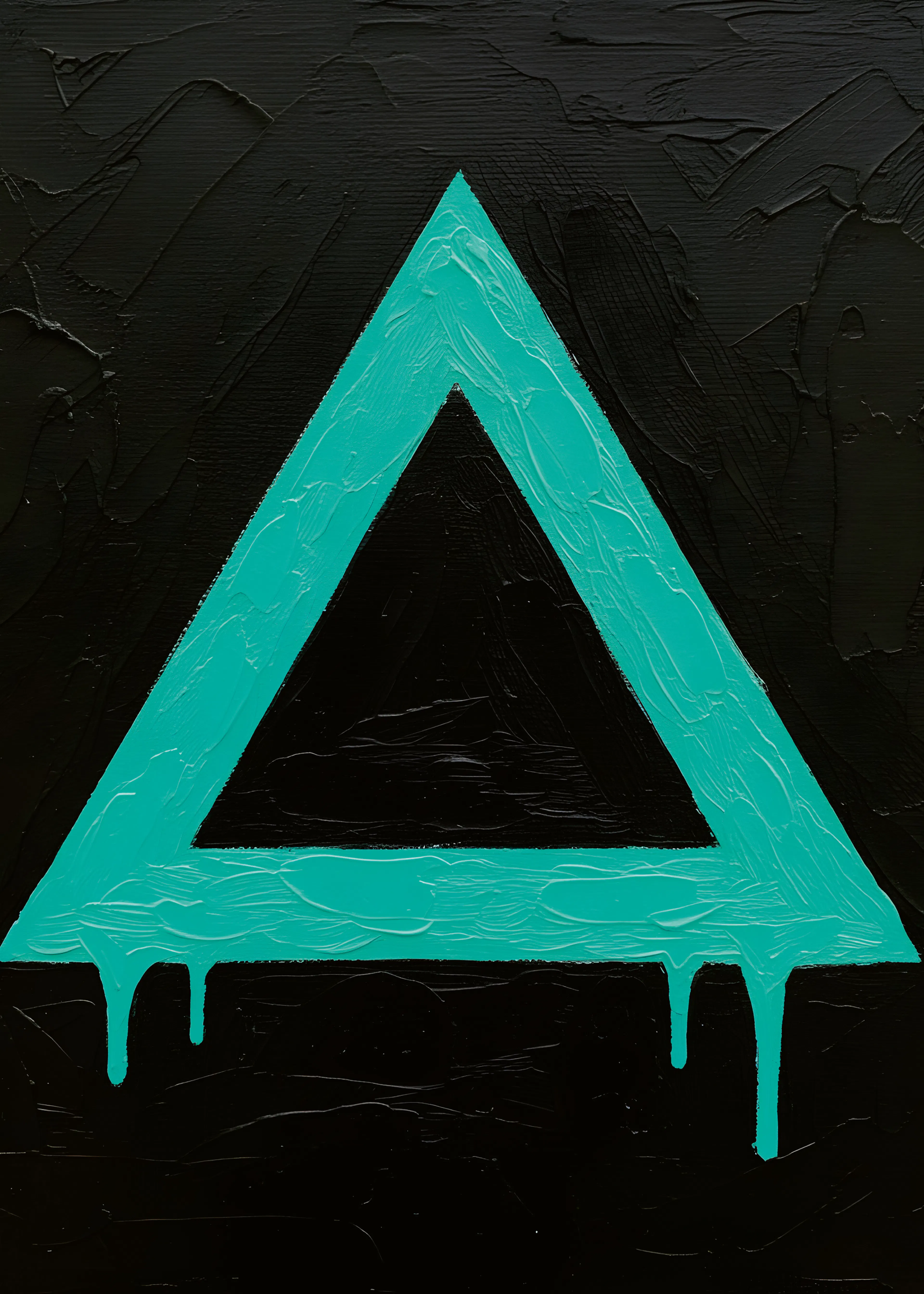 Aqua Triangle Poster 0