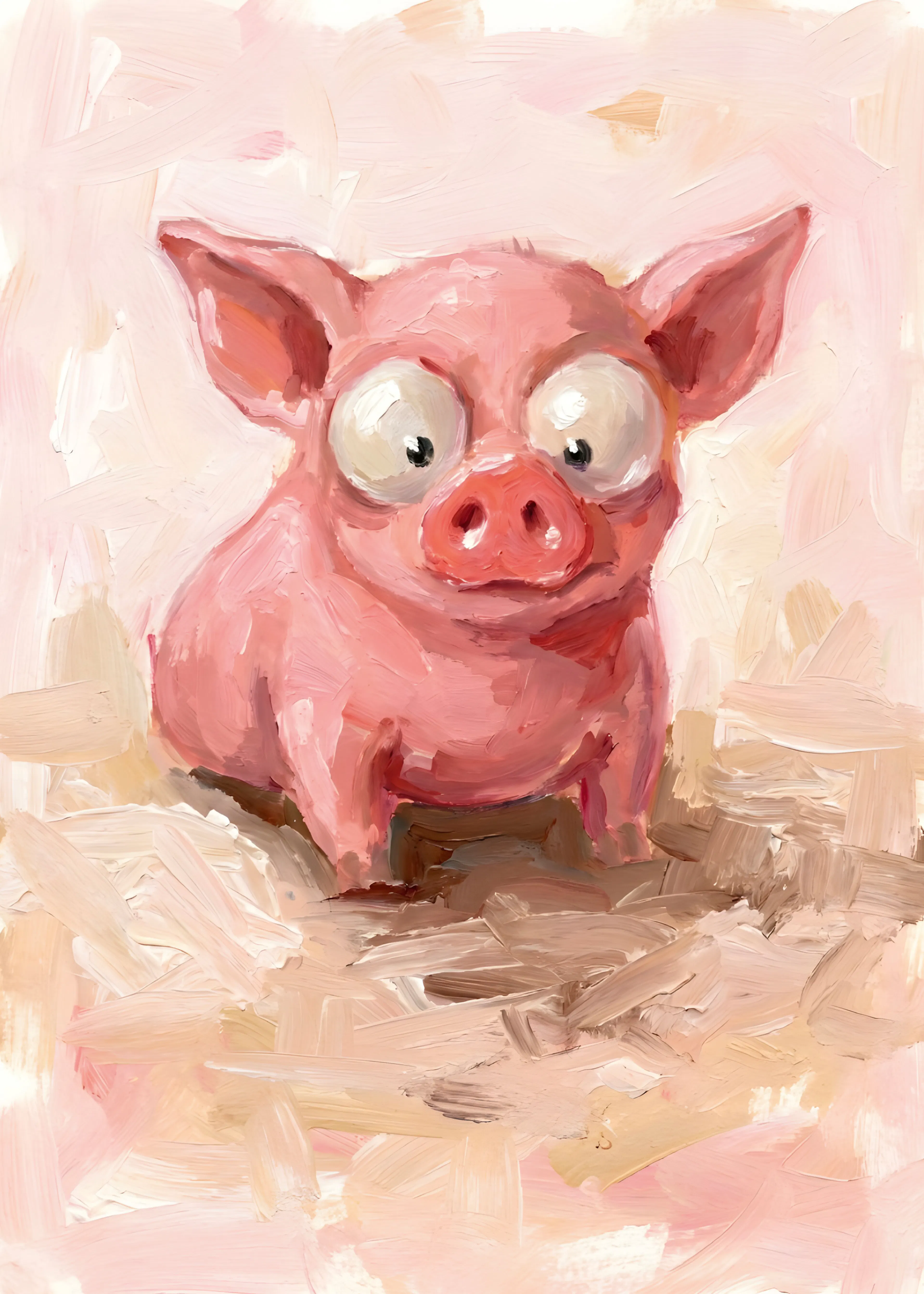 Curious Piglet Poster 0