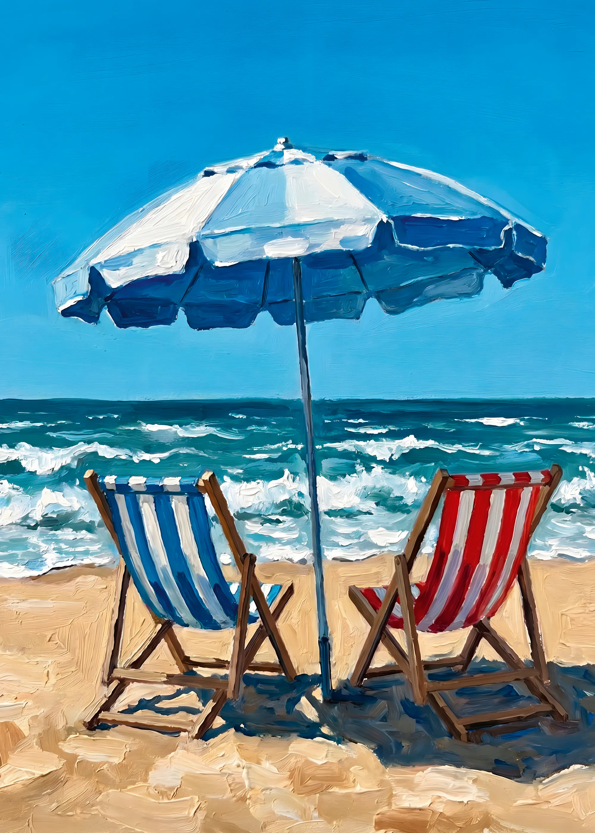 Sérénité Plage Azur Poster 0