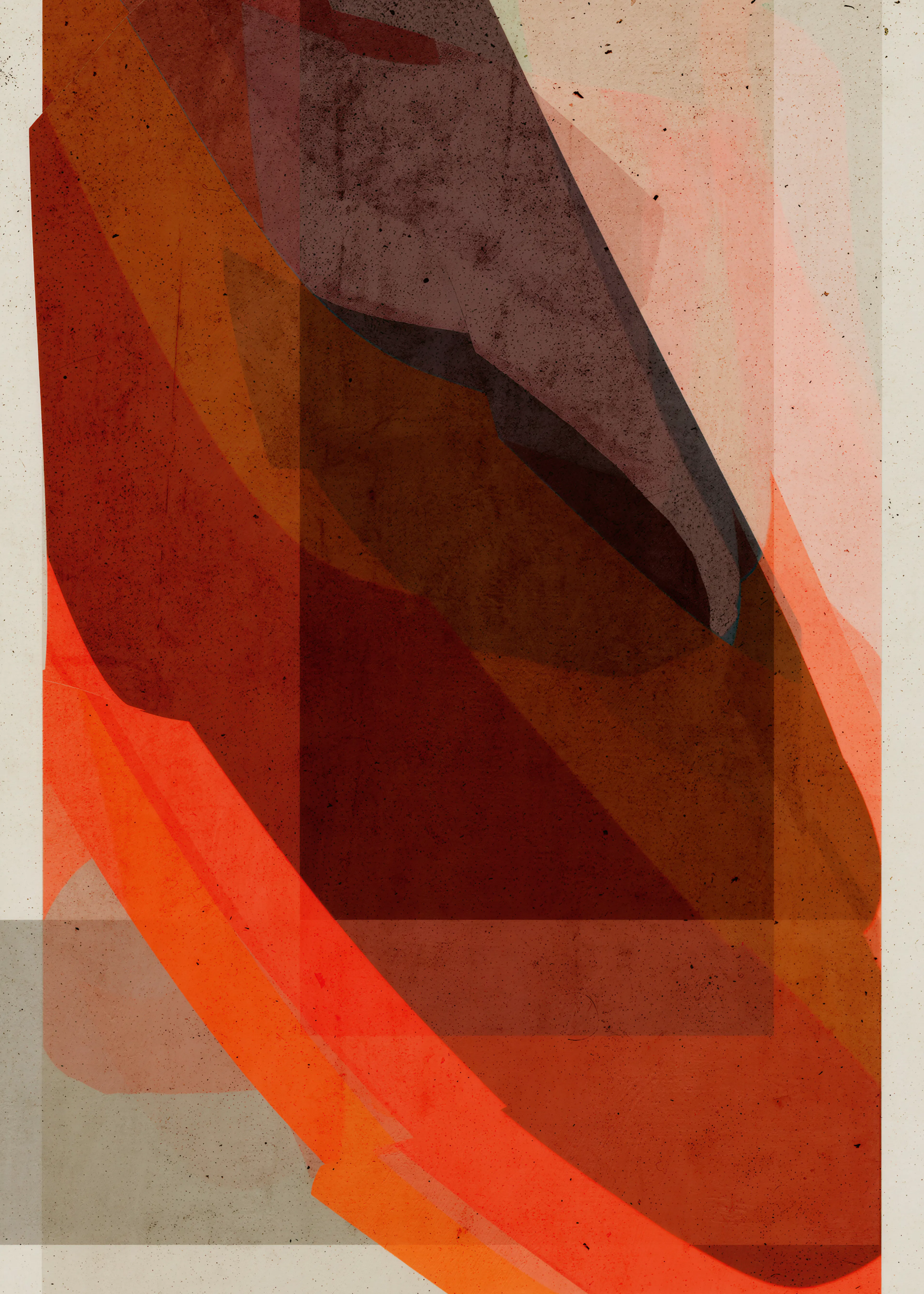 Warm Geometric Poster 0