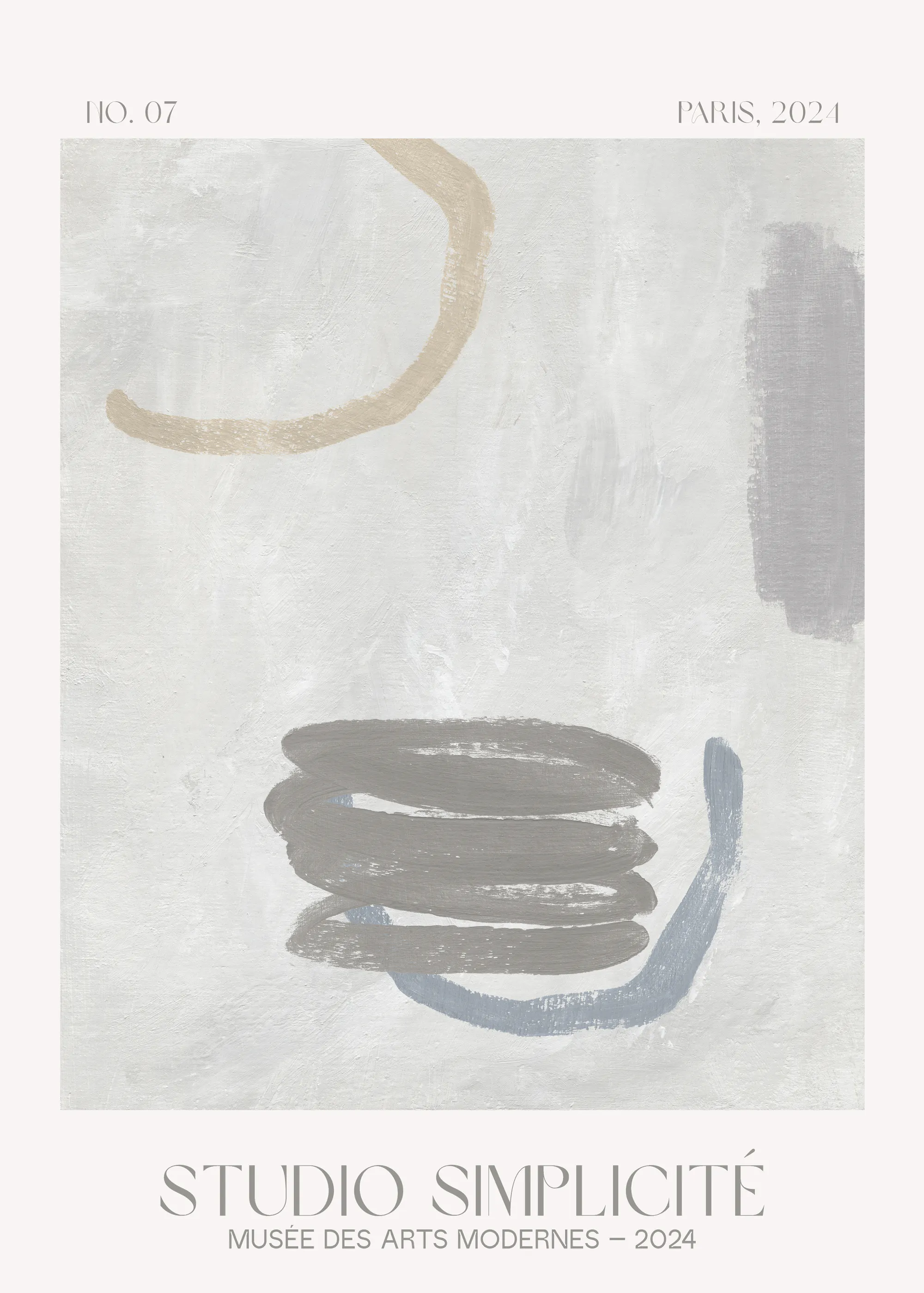 Subtle Brushstrokes Poster 0
