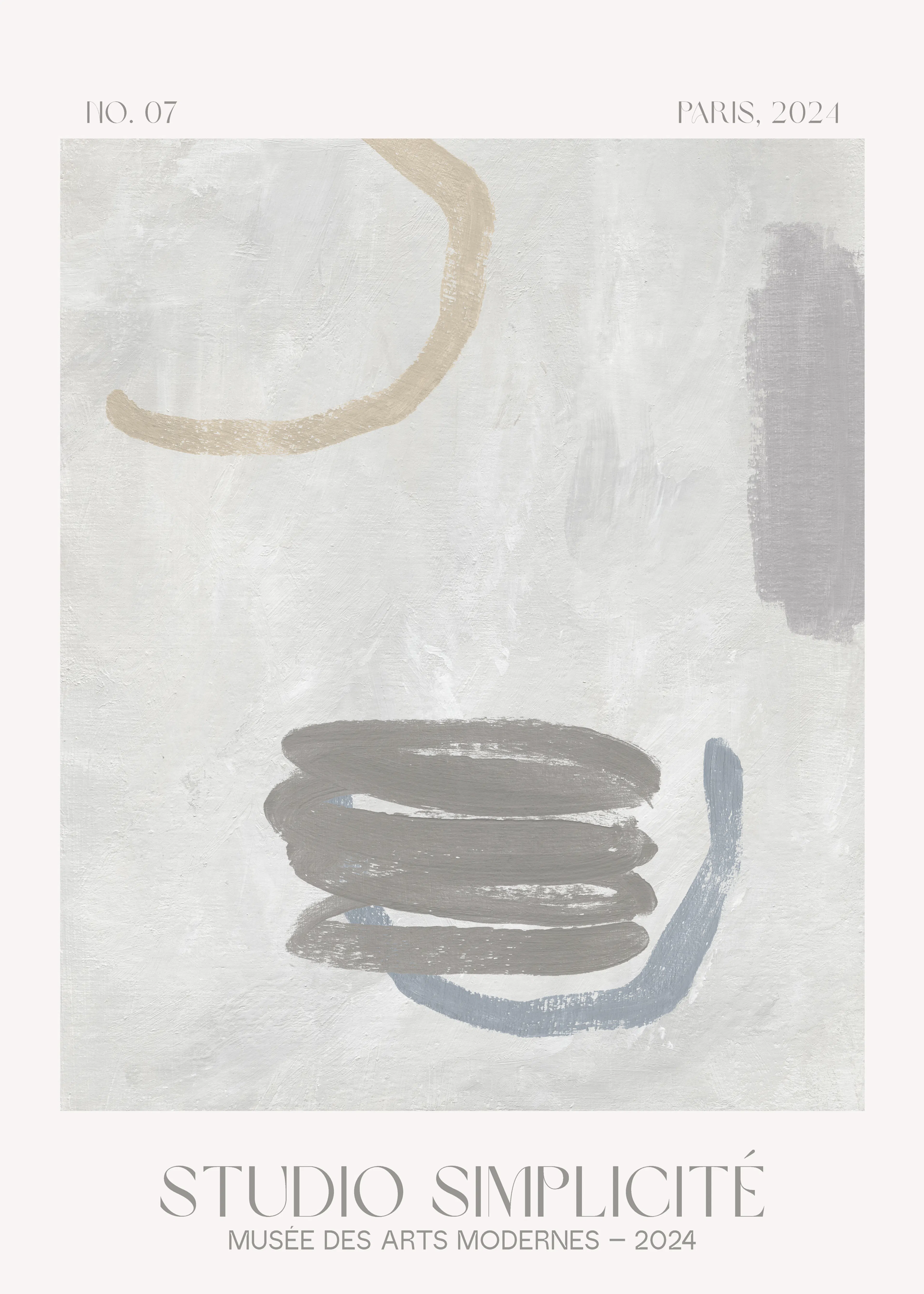 Subtle Brushstrokes Poster 0