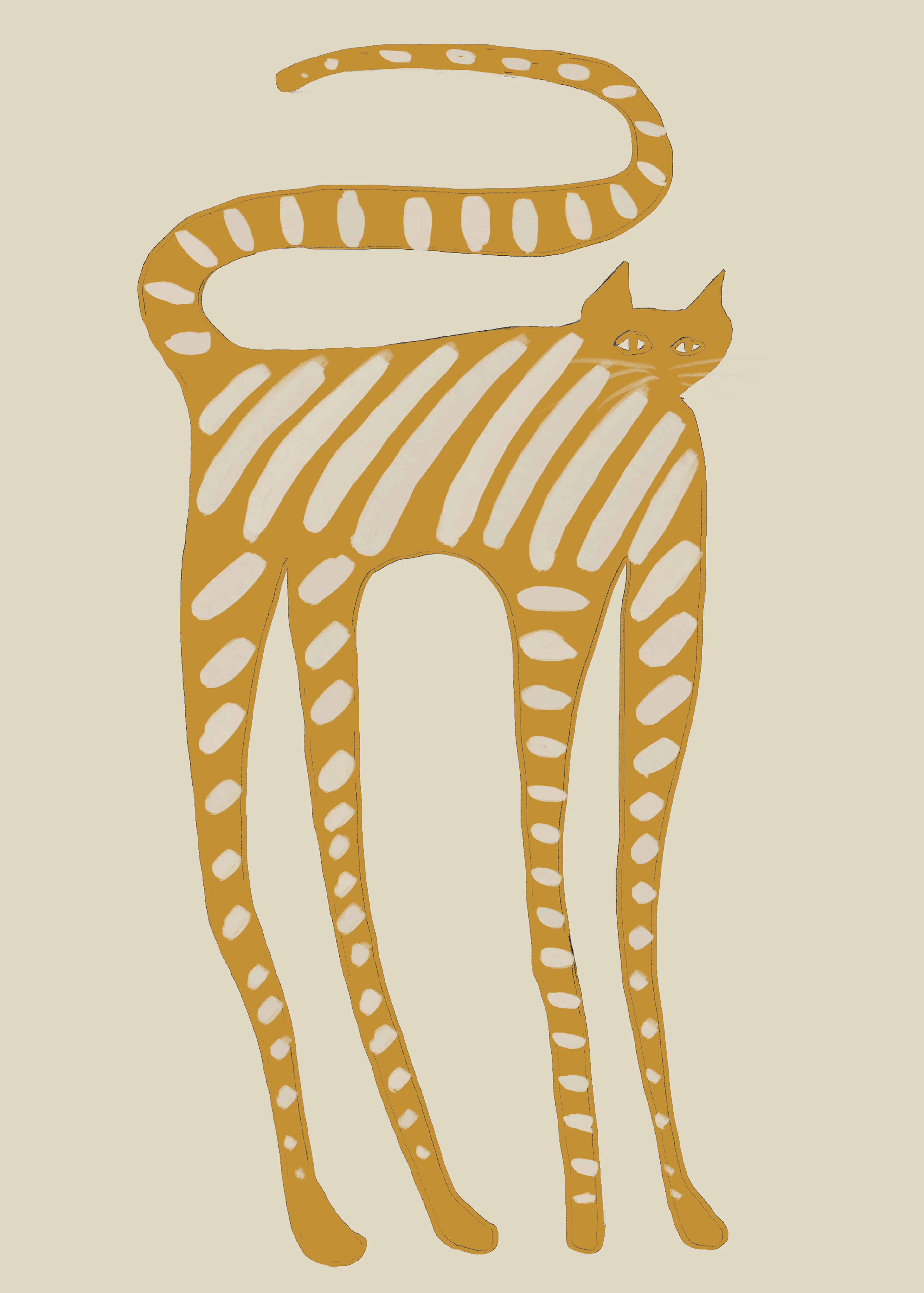 Striped Feline Poster 0