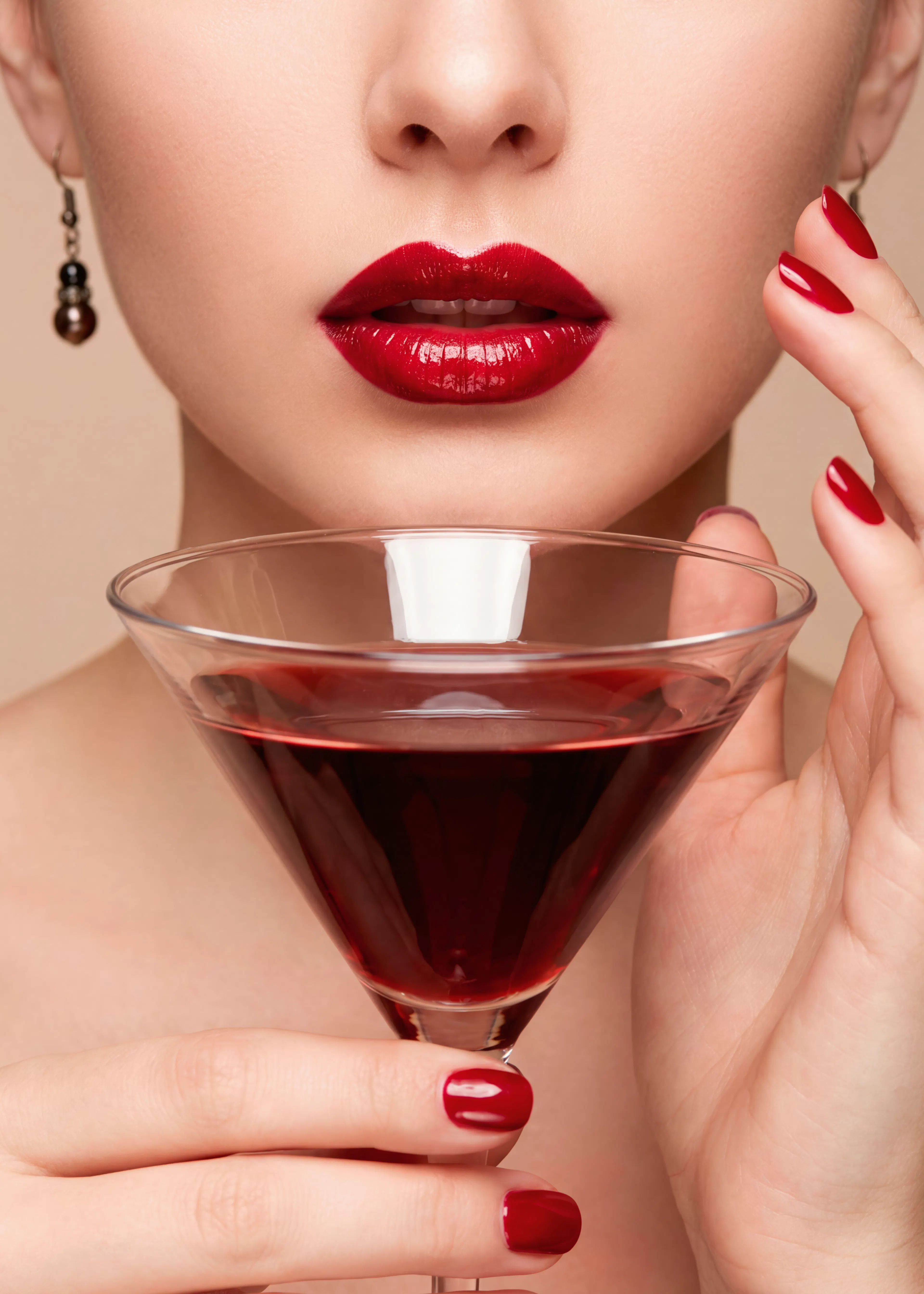 Soirée Élégante Rouge Poster 0