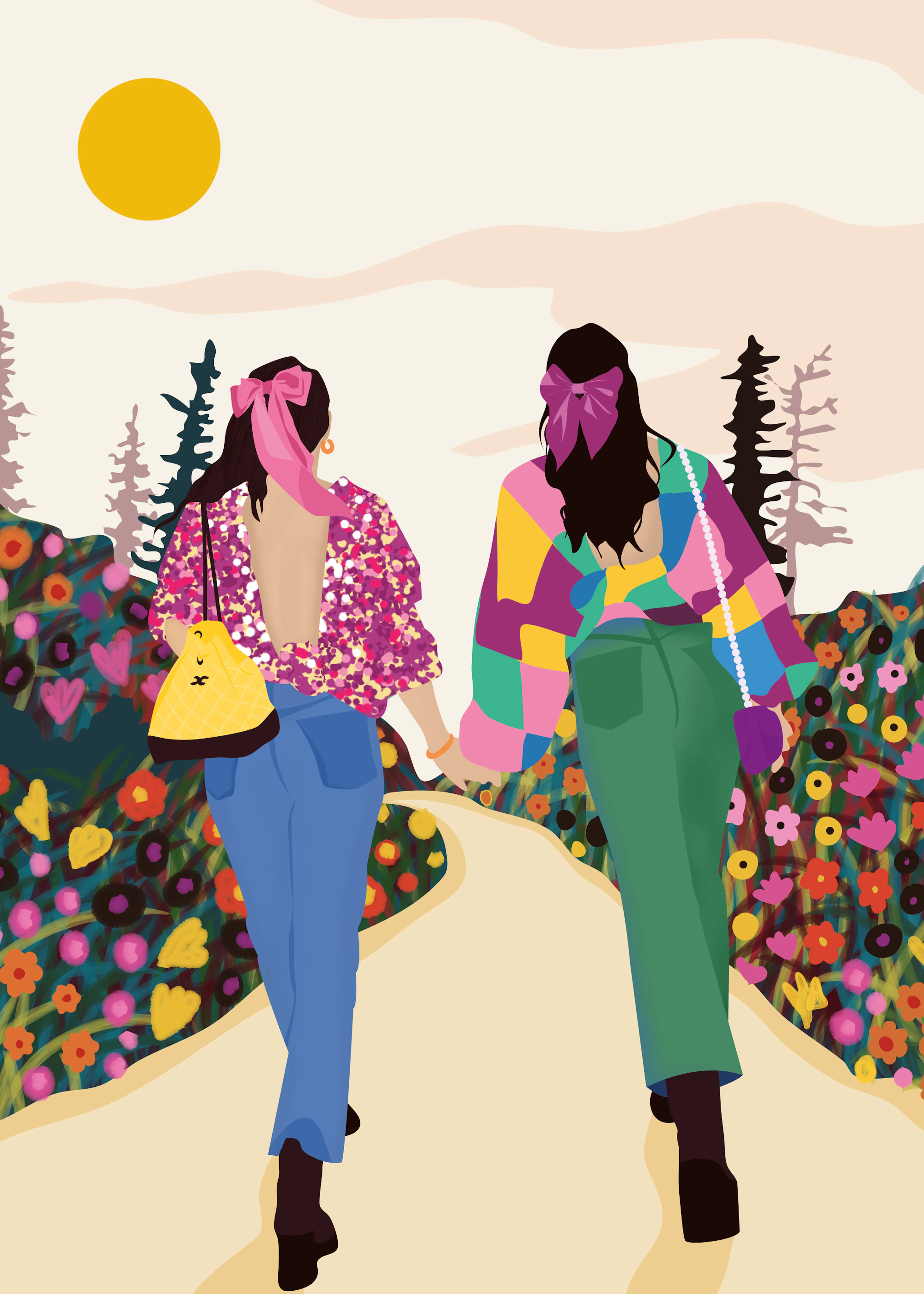 Promenade d'Automne Colorée Poster 0