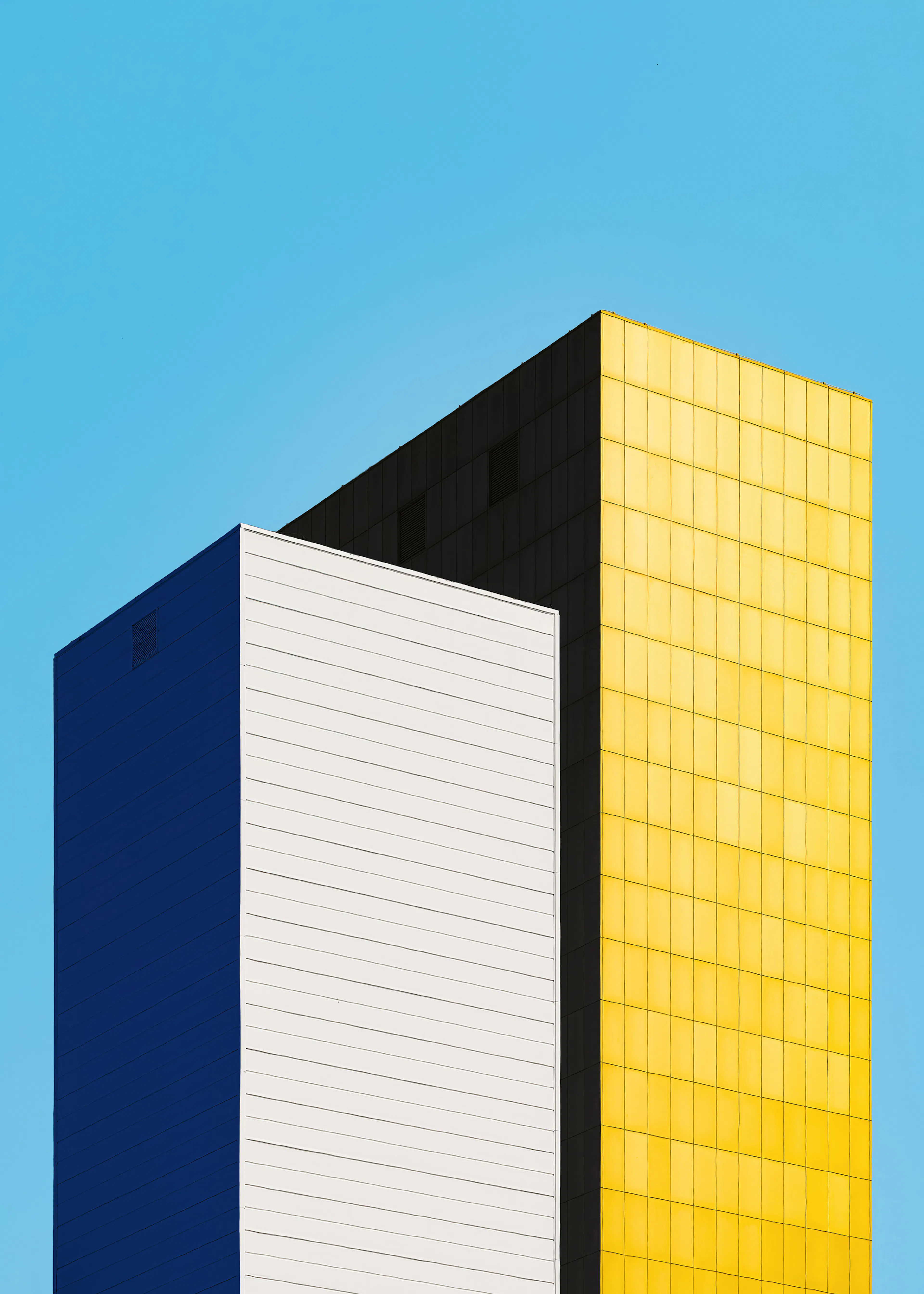 Architecture Moderne Bleu Ciel Poster 0