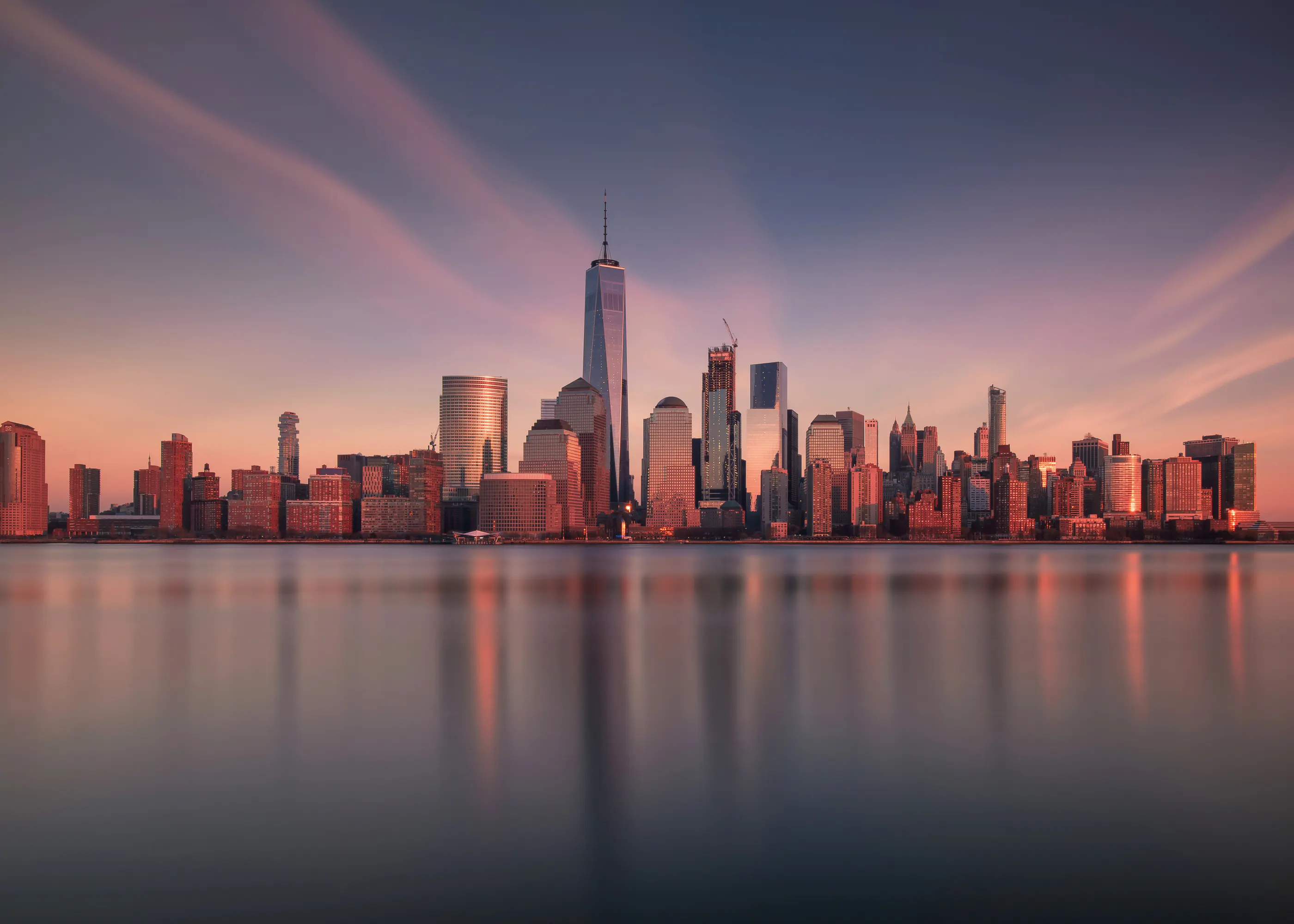 Amber Sonnenuntergang Skyline Poster 0