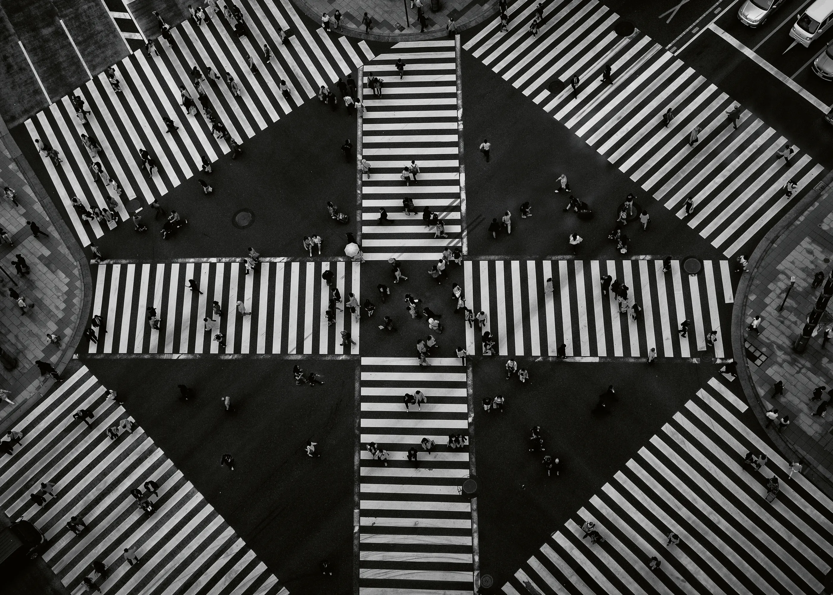 Black Urban Crosswalk Poster 0