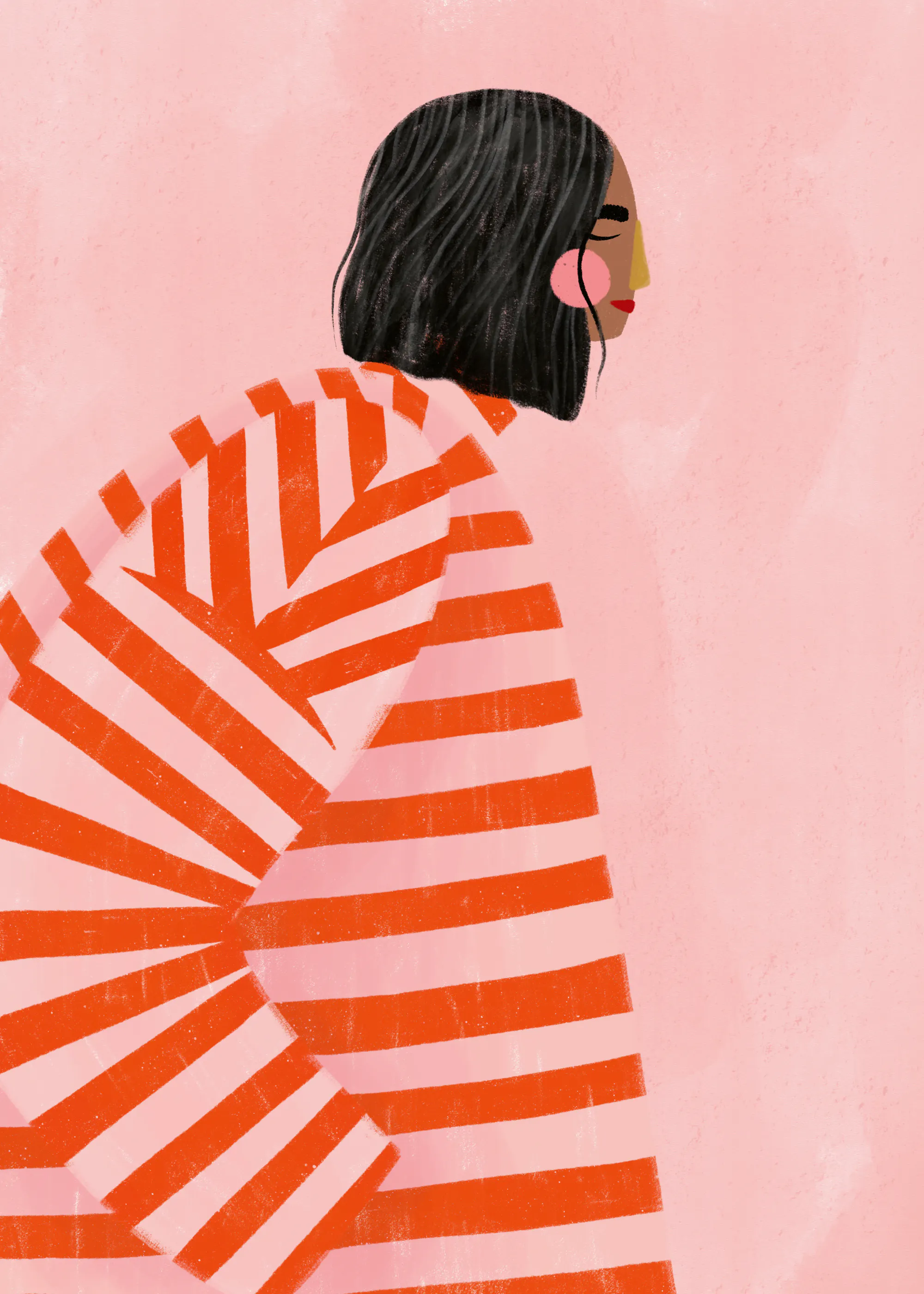 Pink Bold Stripes Poster 0