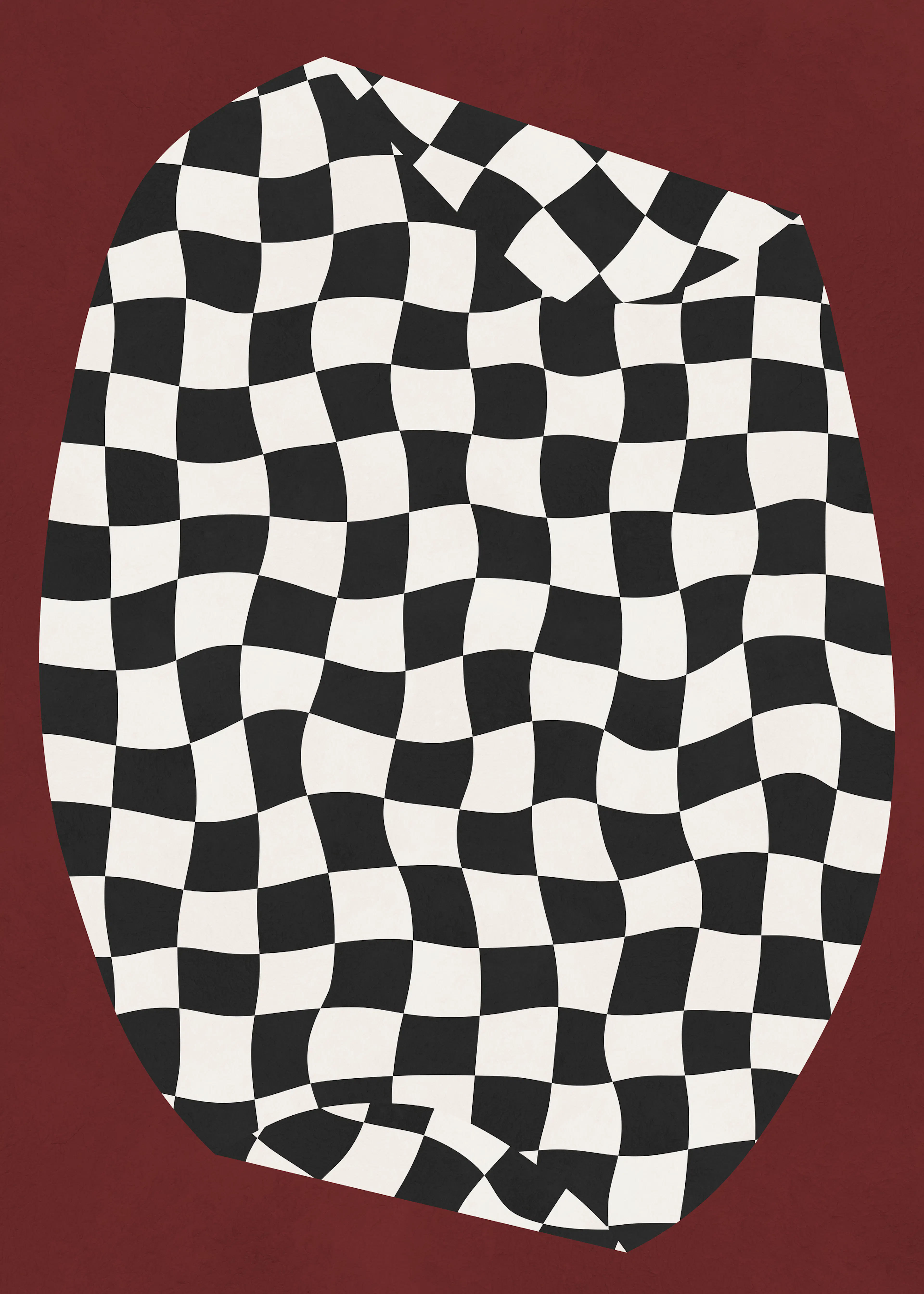 Distorted Checkerboard Poster 0