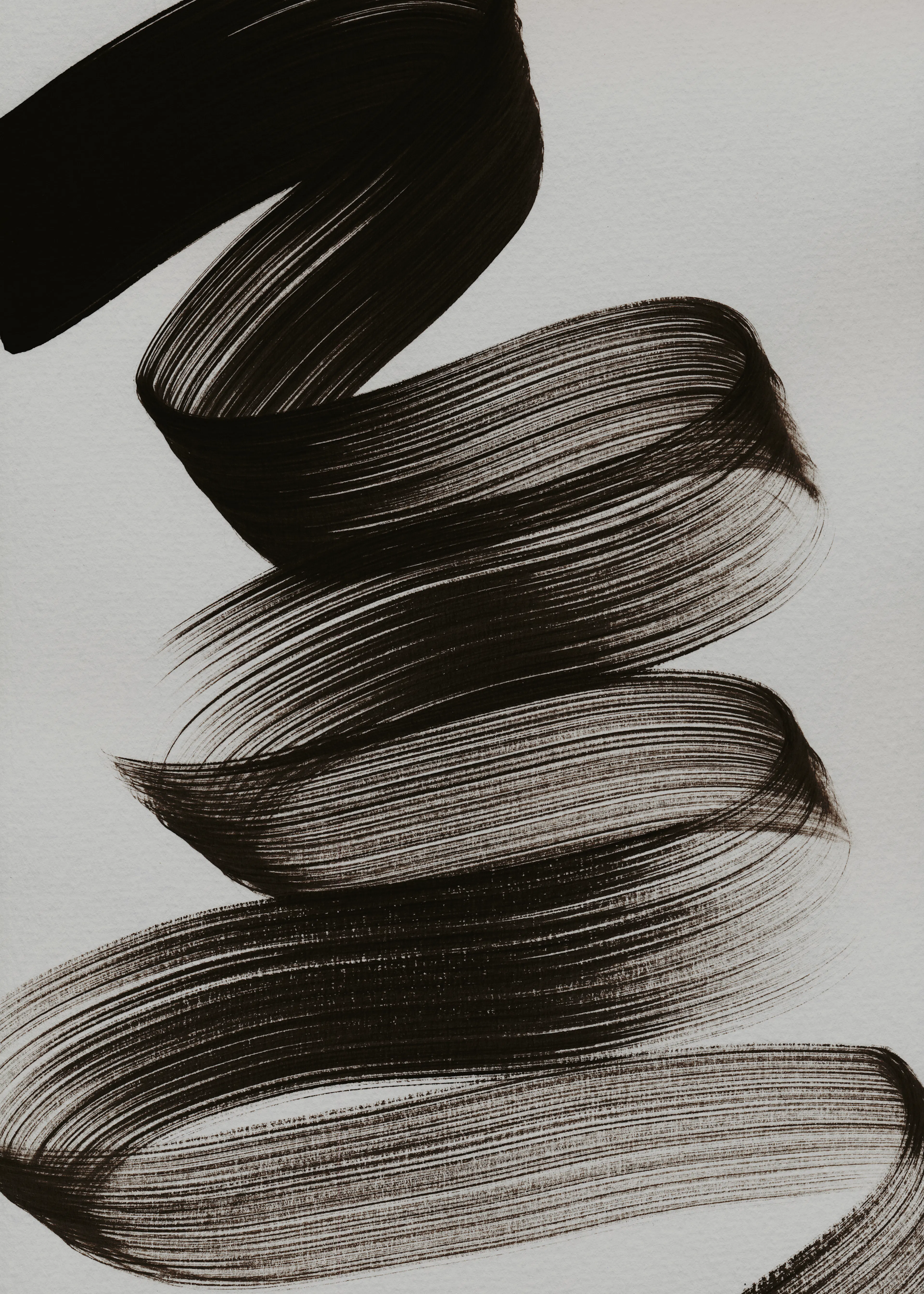 Black Brushstroke Poster 0