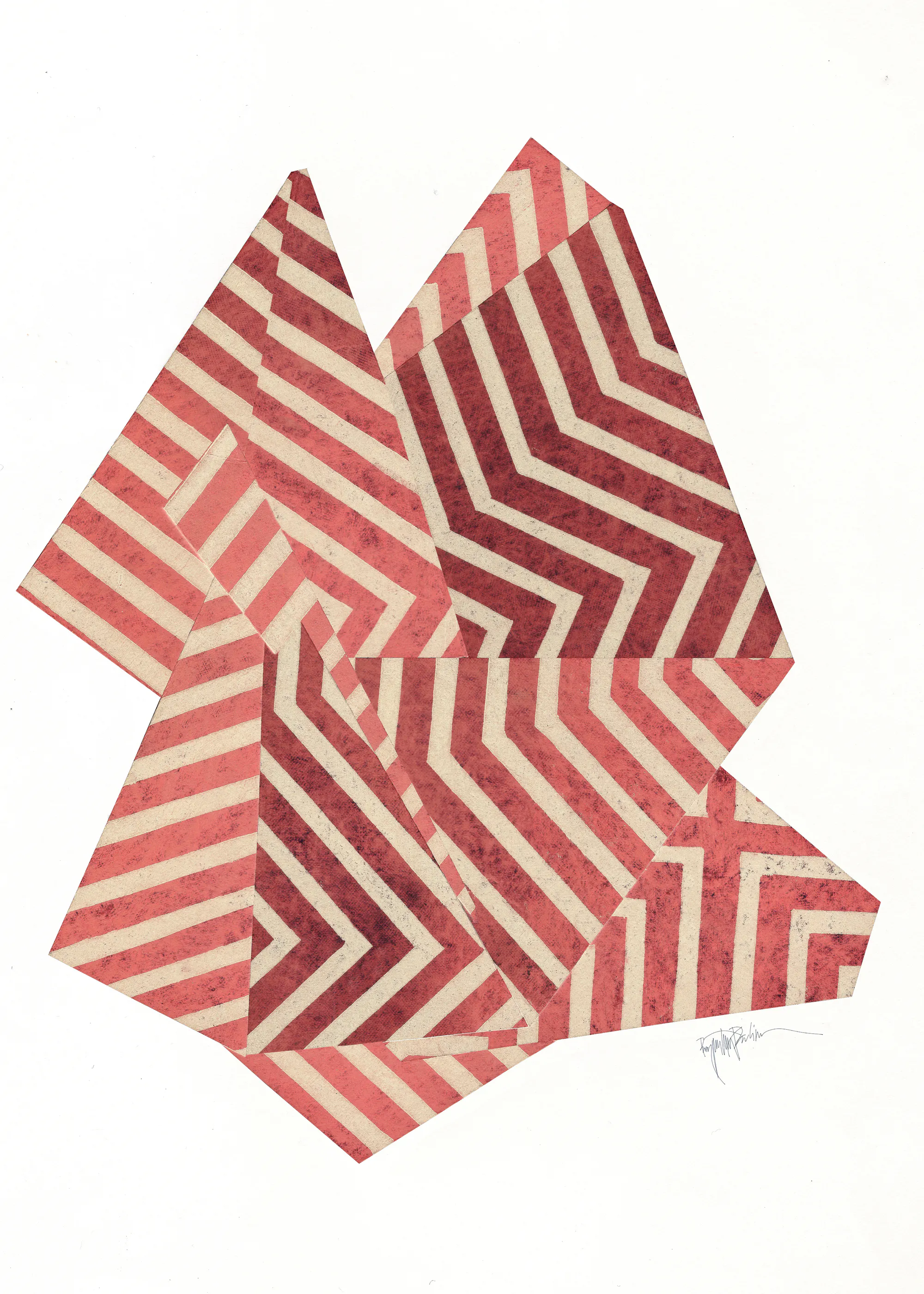 Rote optische Illusion Poster 0