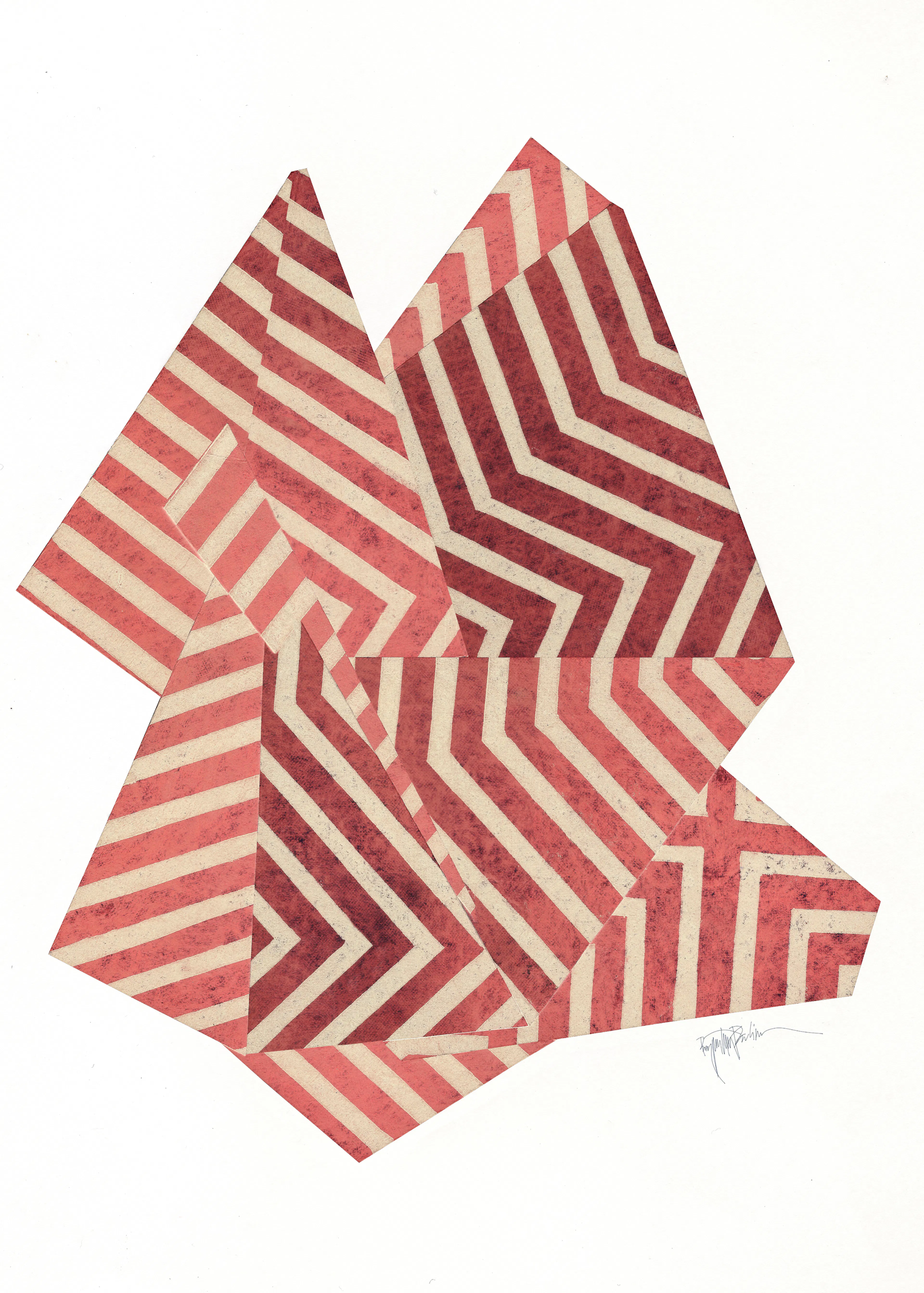 Red Optical Illusion Poster 0