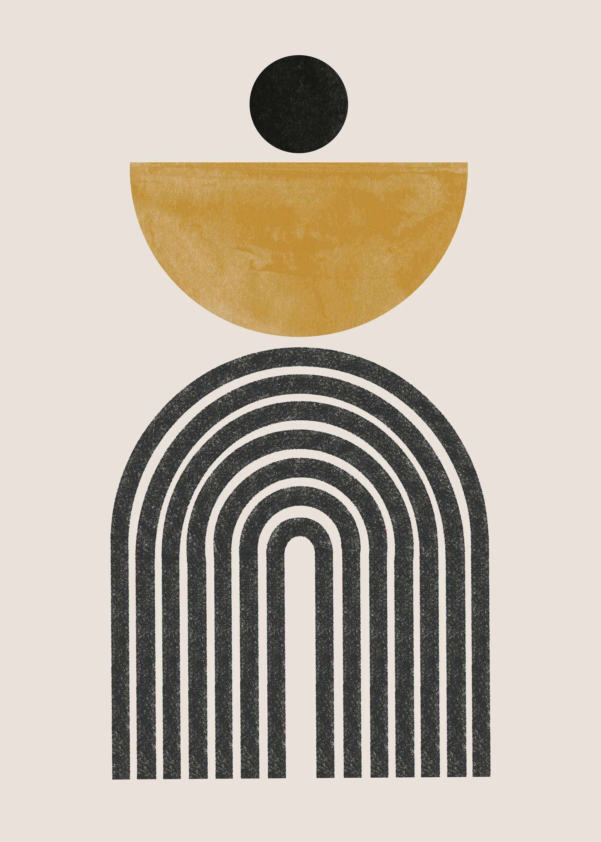 Black Modern Balance Poster 0